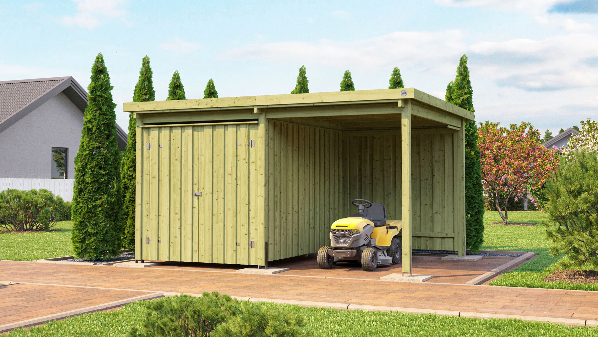 weka Gerätehaus »Lagerhaus 607 Variante 2, kdi, 20 mm«