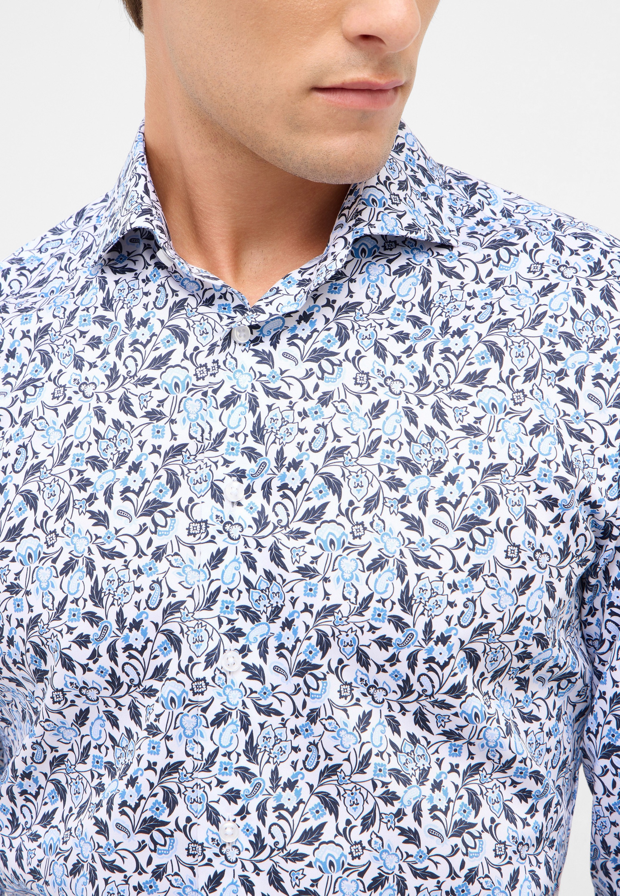 Thumbnail - Eterna Langarmhemd "SLIM FIT" NON IRON (bügelfrei)