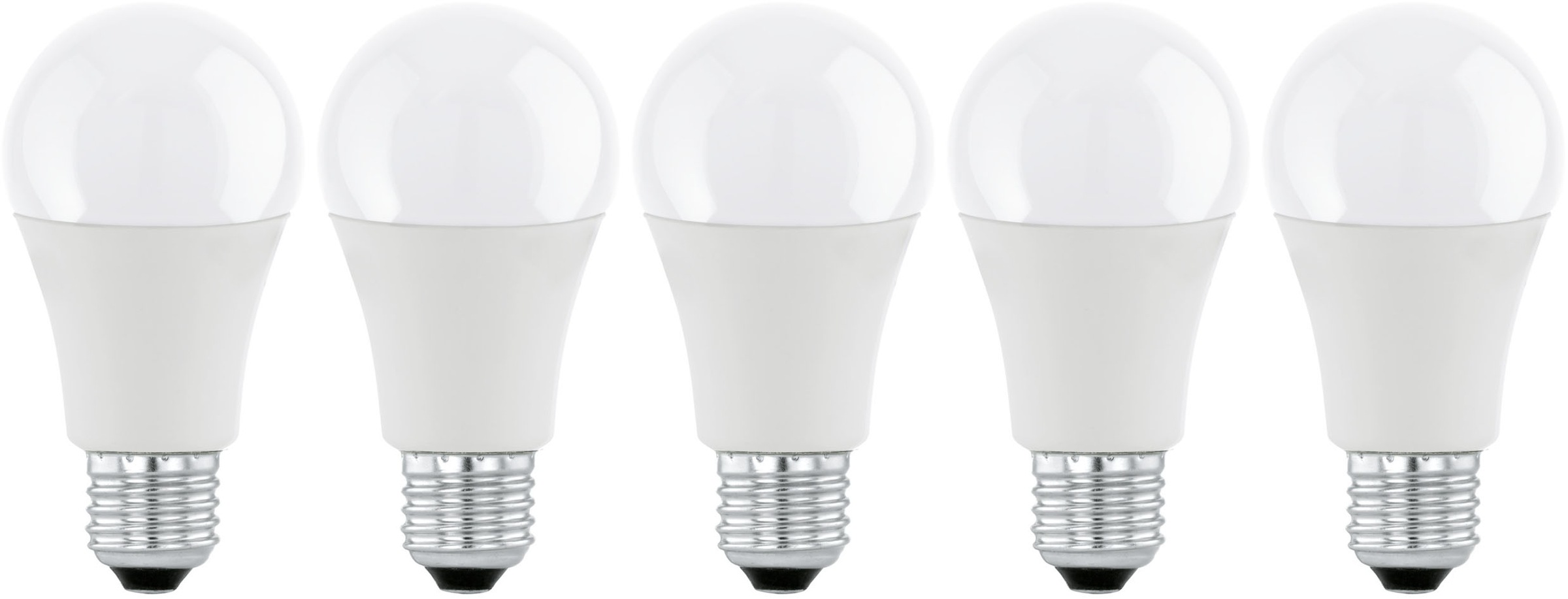 EGLO LED-Leuchtmittel "LM_LED_E27 Leuchtmittel - E27 - 5X8,5W - IP20", Energieeffizienz: F (A-G), weiß, L:10,8cm Ø:6cm, Leuchtmittel, Glühbirne, 5er Set, L10,8 x Ø6 cm