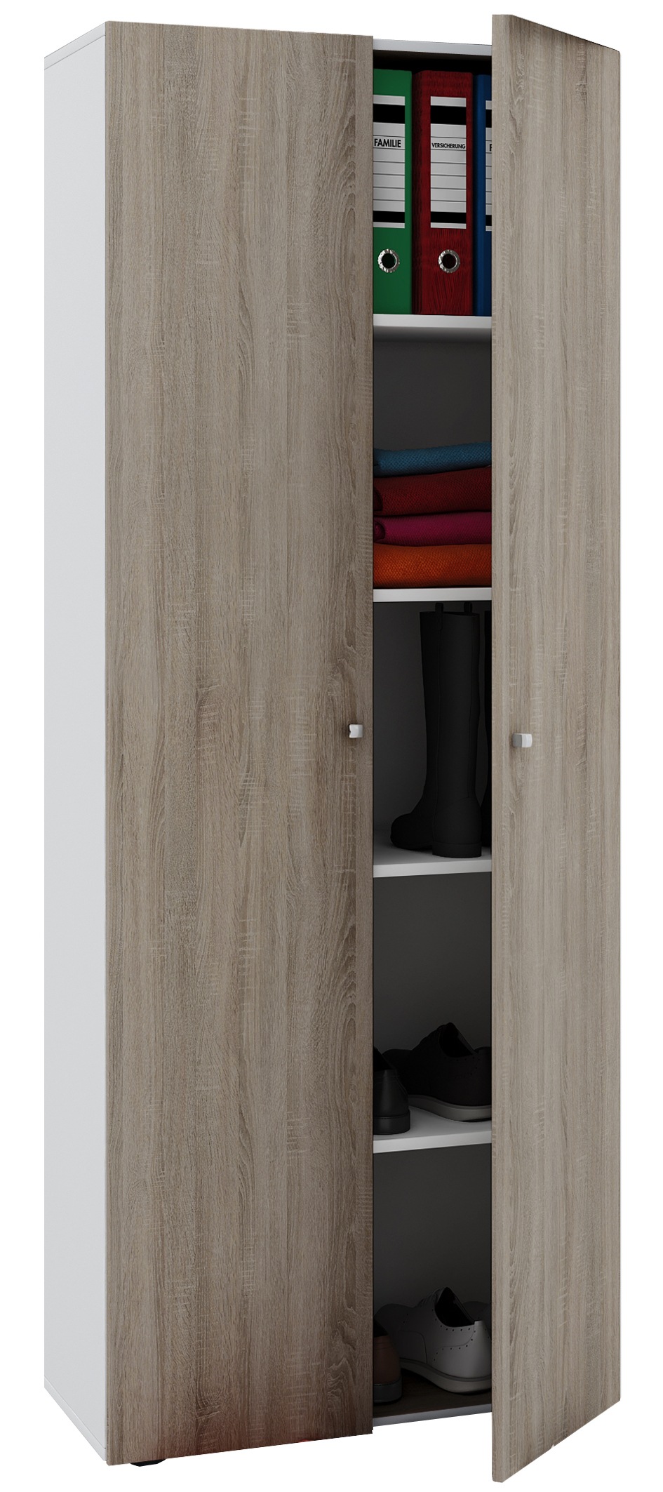 VCM Aktenschrank "Büroschrank Bücher Ordner Aktenschrank Vandol" 1 Stk. tlg.