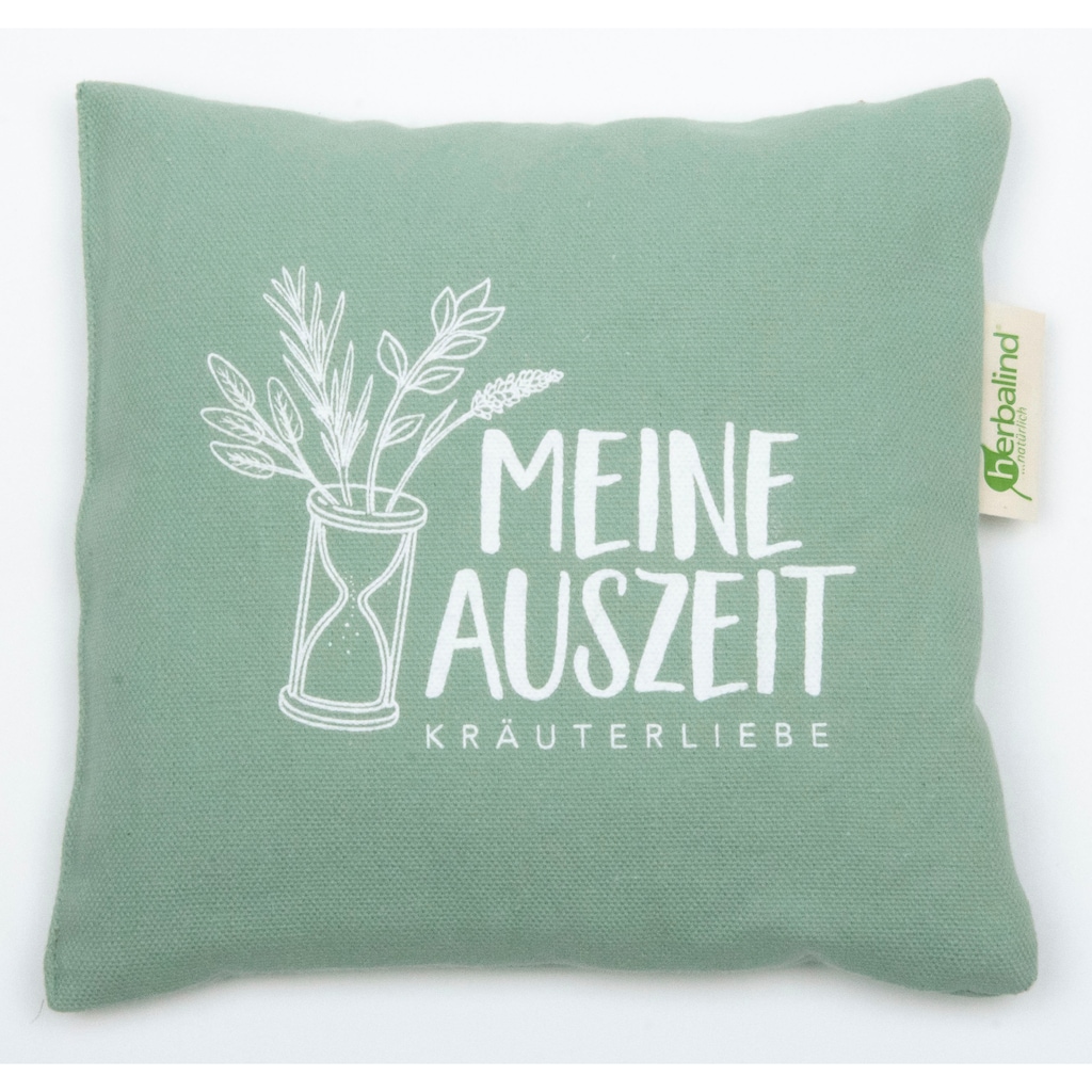 herbalind Kräuterkissen »MEINE AUSZEIT Lindgrün«, (1 tlg.)