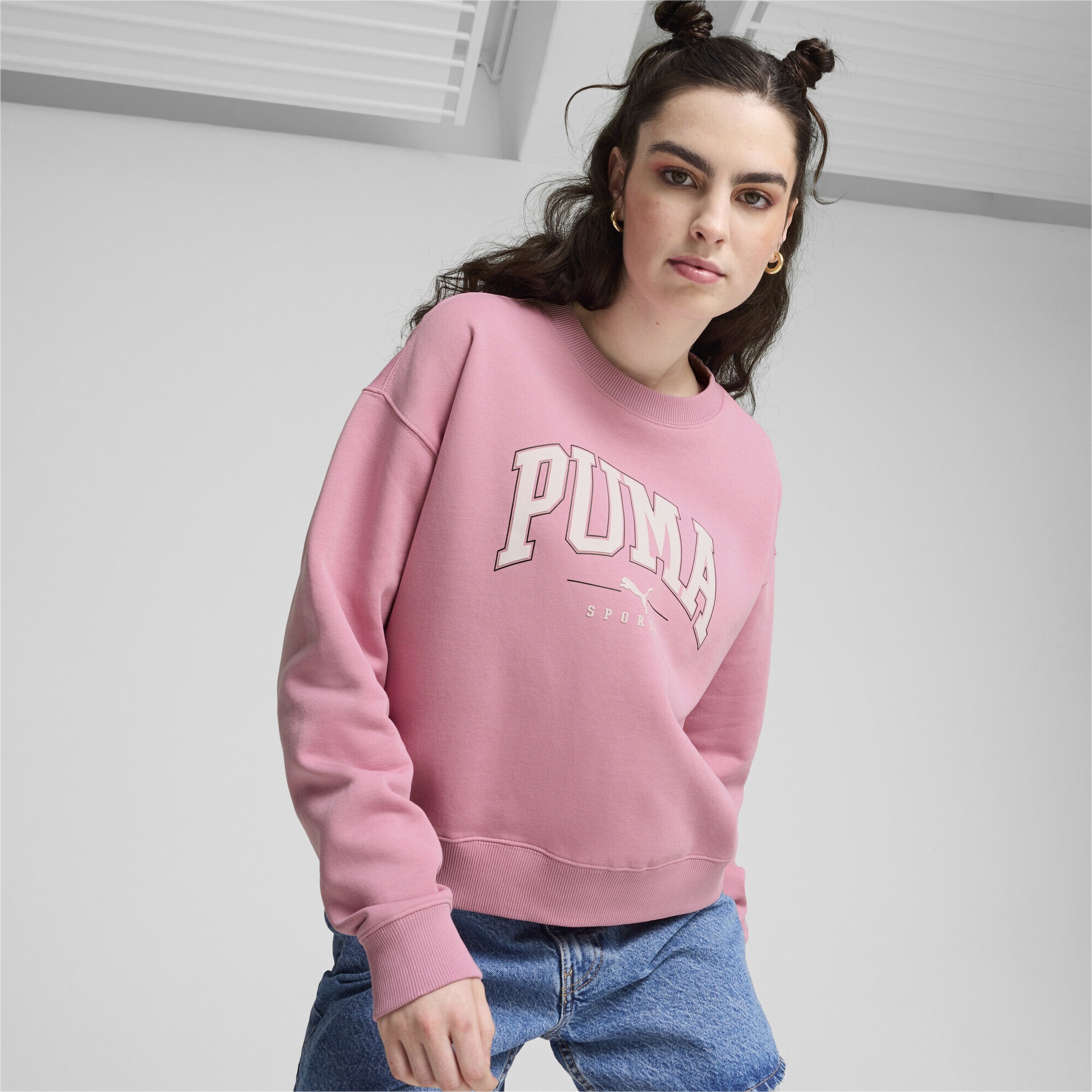 PUMA Sweatshirt »PUMA SQUAD Langes Sweatshirt Damen«