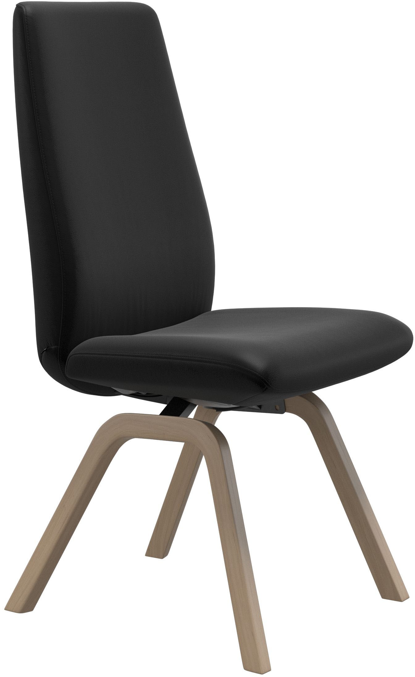 Stressless® Polsterstuhl »Laurel«, Leder BATICK, High Back, Größe L, mit schräggestellten Beinen in Schwarz