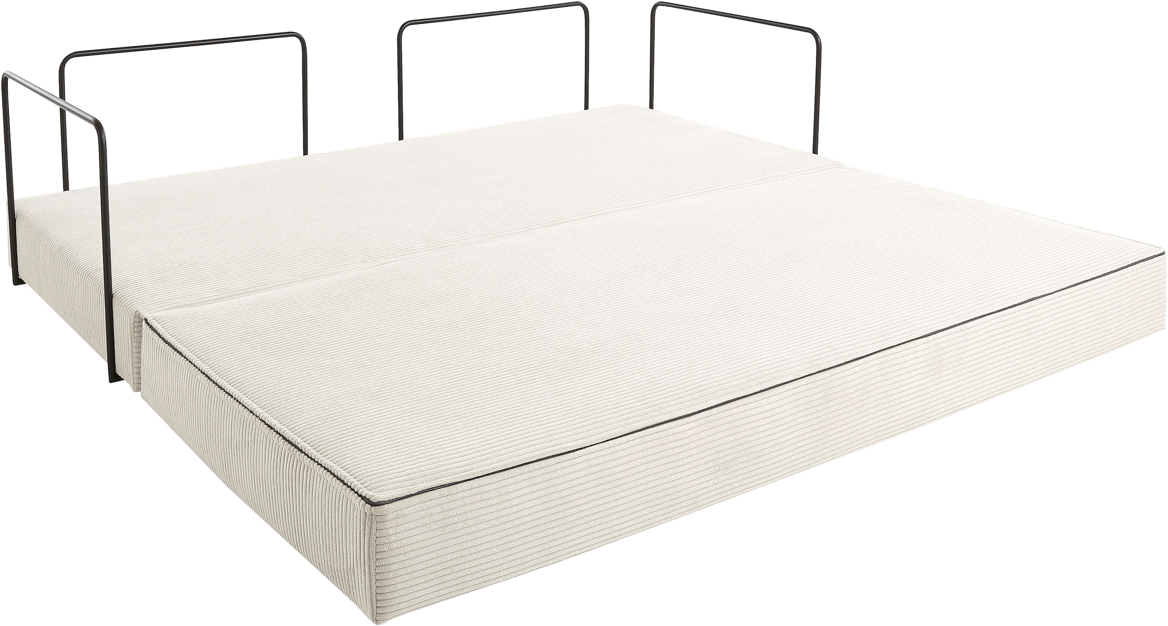 homsy by Ana Johnson Schlafsofa »Folda, Dauerschläfer, Breite 206 cm, Liegefläche 181x198 cm« mit Bett-/Schlaffunktion, inkl. 1x Zierkissen, Tonnentaschenfederkern