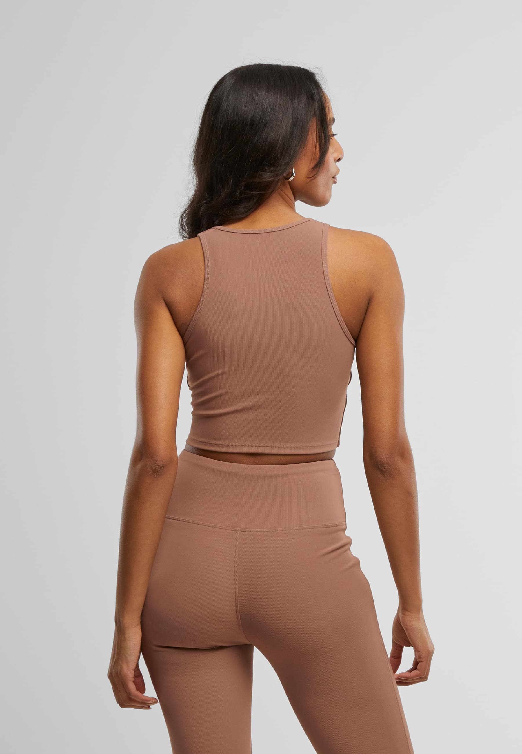 URBAN CLASSICS Muskelshirt »Urban Classics Ladies Sports Top Rib Ladies Sports Top Rib«, (1 tlg.)