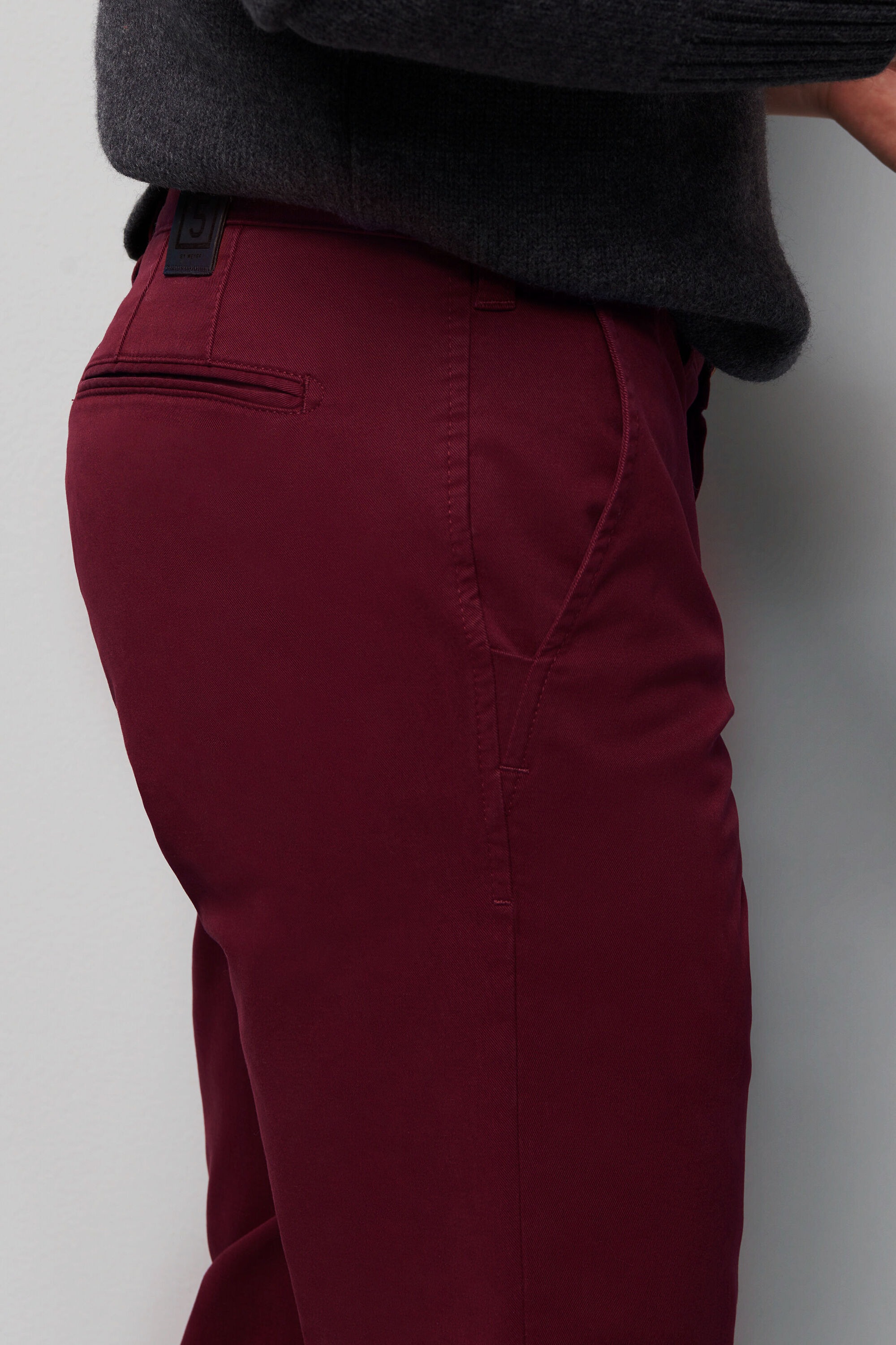 MEYER Chinos »M5 Chino«, im unifarbenen Design