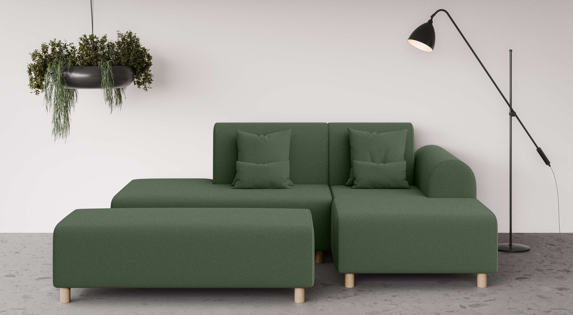 OTTO home Ecksofa "Suyala" L-Form mit Hocker günstig online kaufen