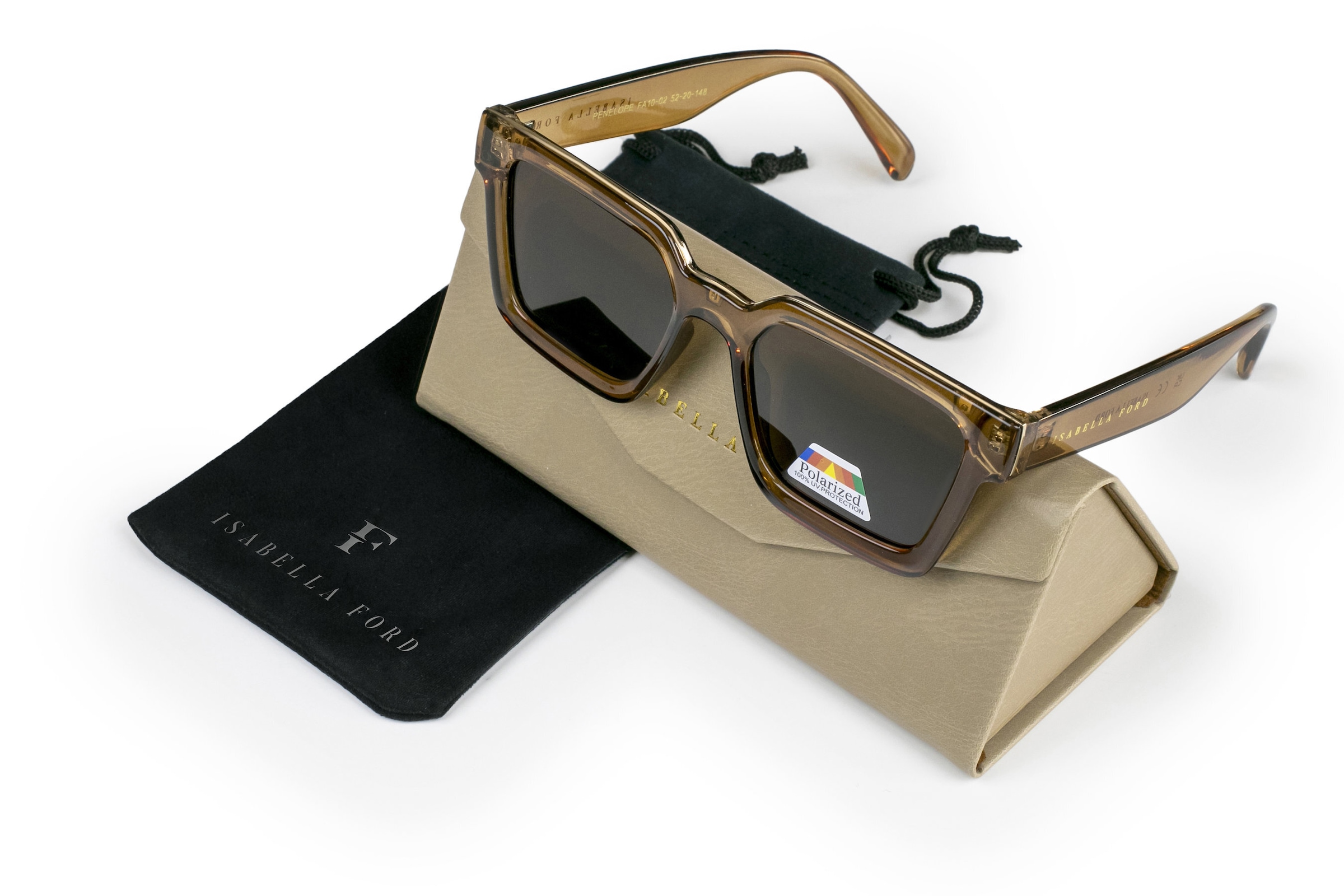 ISABELLA FORD Sonnenbrille »FA10-02« Glas 0,74 mm, polarisierte Gläser, UV400, CAT3.0