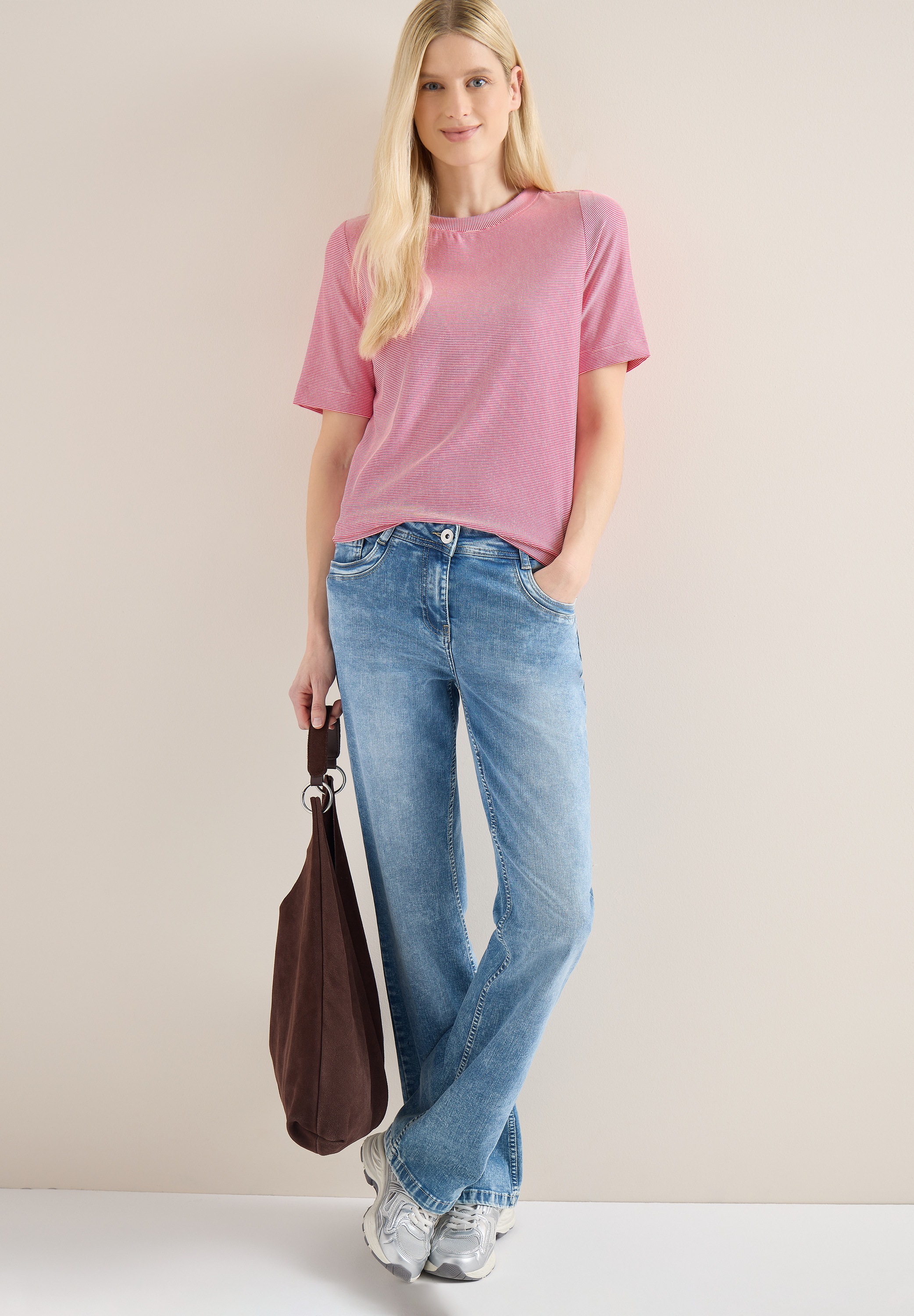 Cecil Rundhalsshirt mit U-Boot-Ausschnitt günstig online kaufen