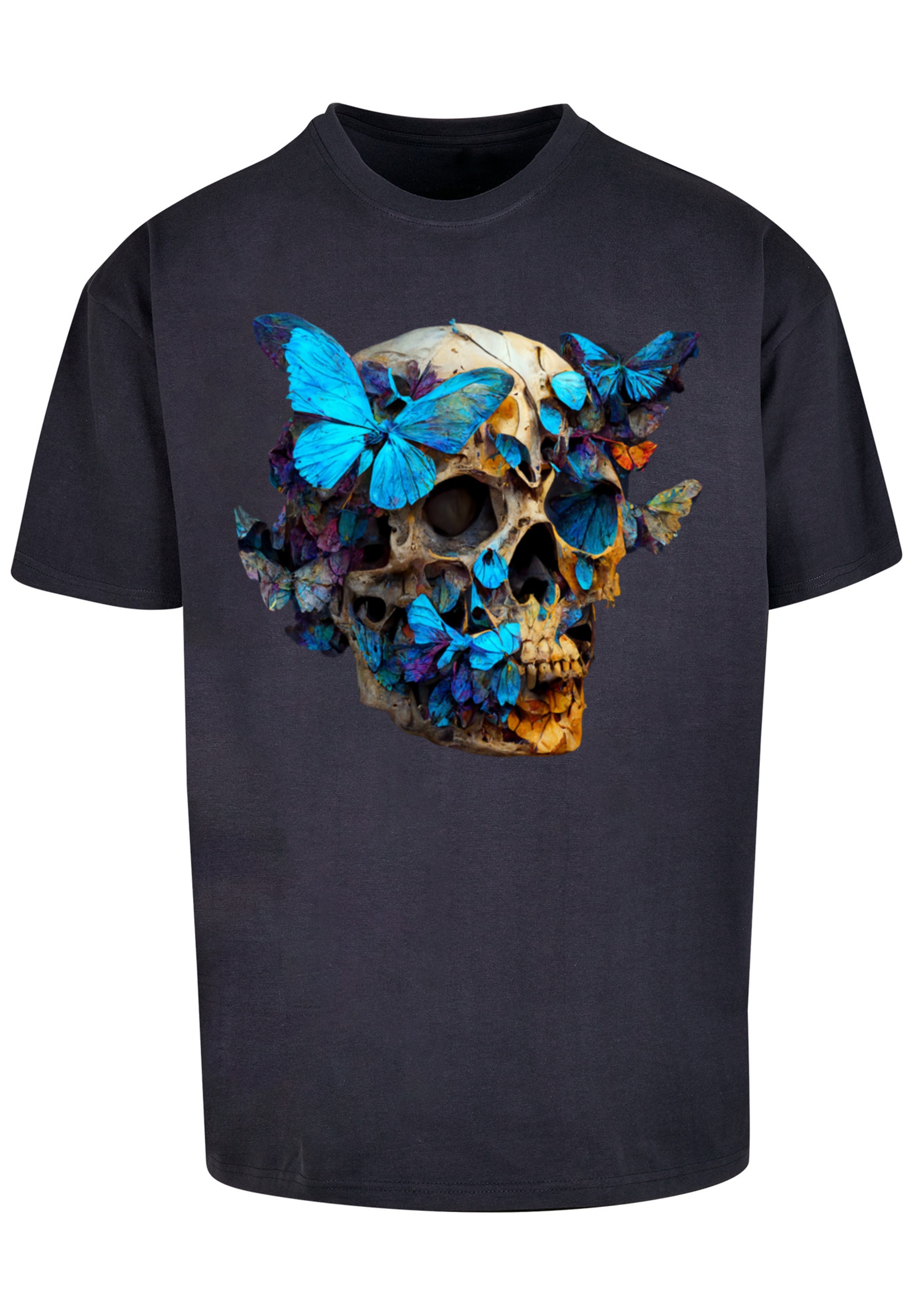 F4NT4STIC TEE«, »Schmetterling OVERSIZE Skull BAUR ▷ | T-Shirt bestellen Print