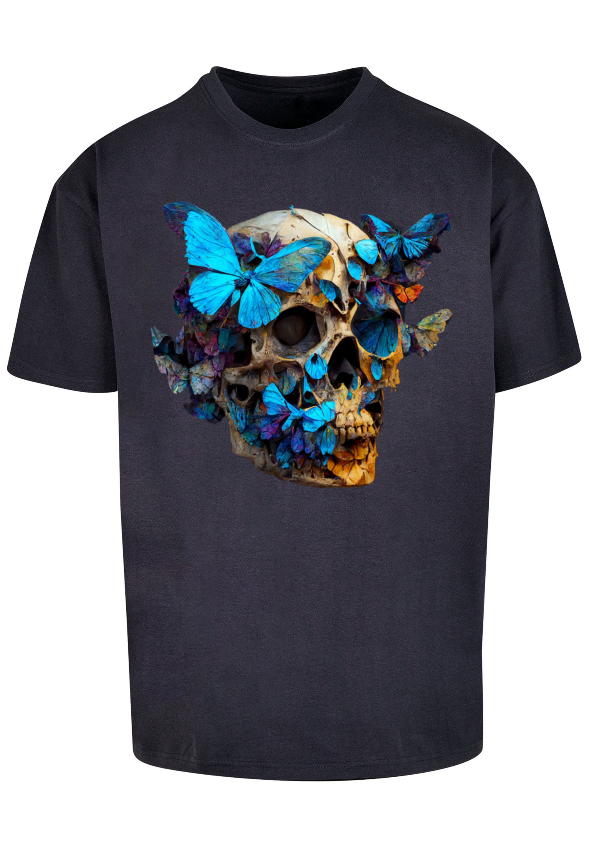 F4NT4STIC T-Shirt "Schmetterling Skull OVERSIZE TEE", Print günstig online kaufen