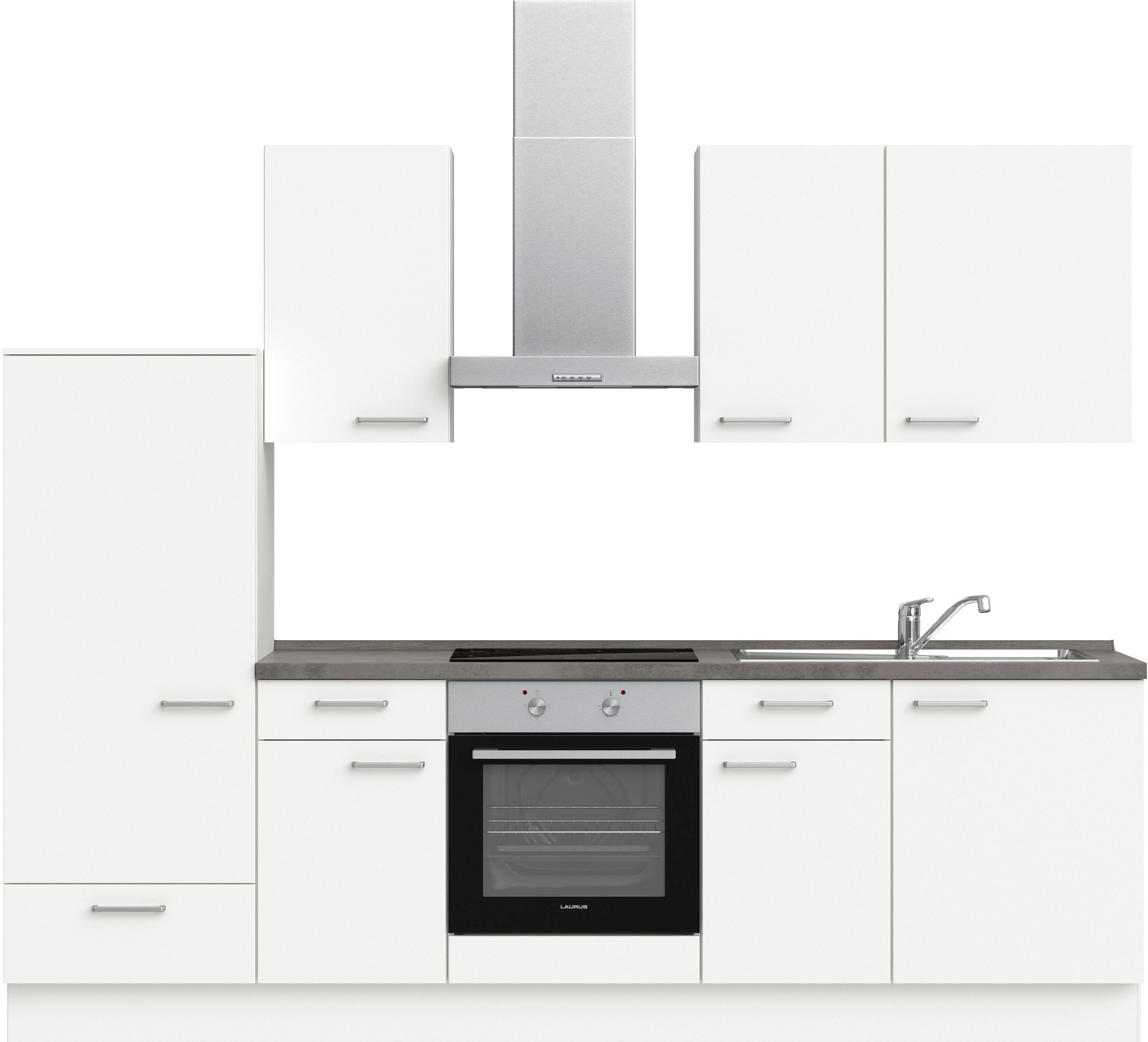 nobilia® Küchenzeile »"Touch I"«, vormontiert, Ausrichtung wählbar, Breite 270 cm, wahlw. mit E-Geräten