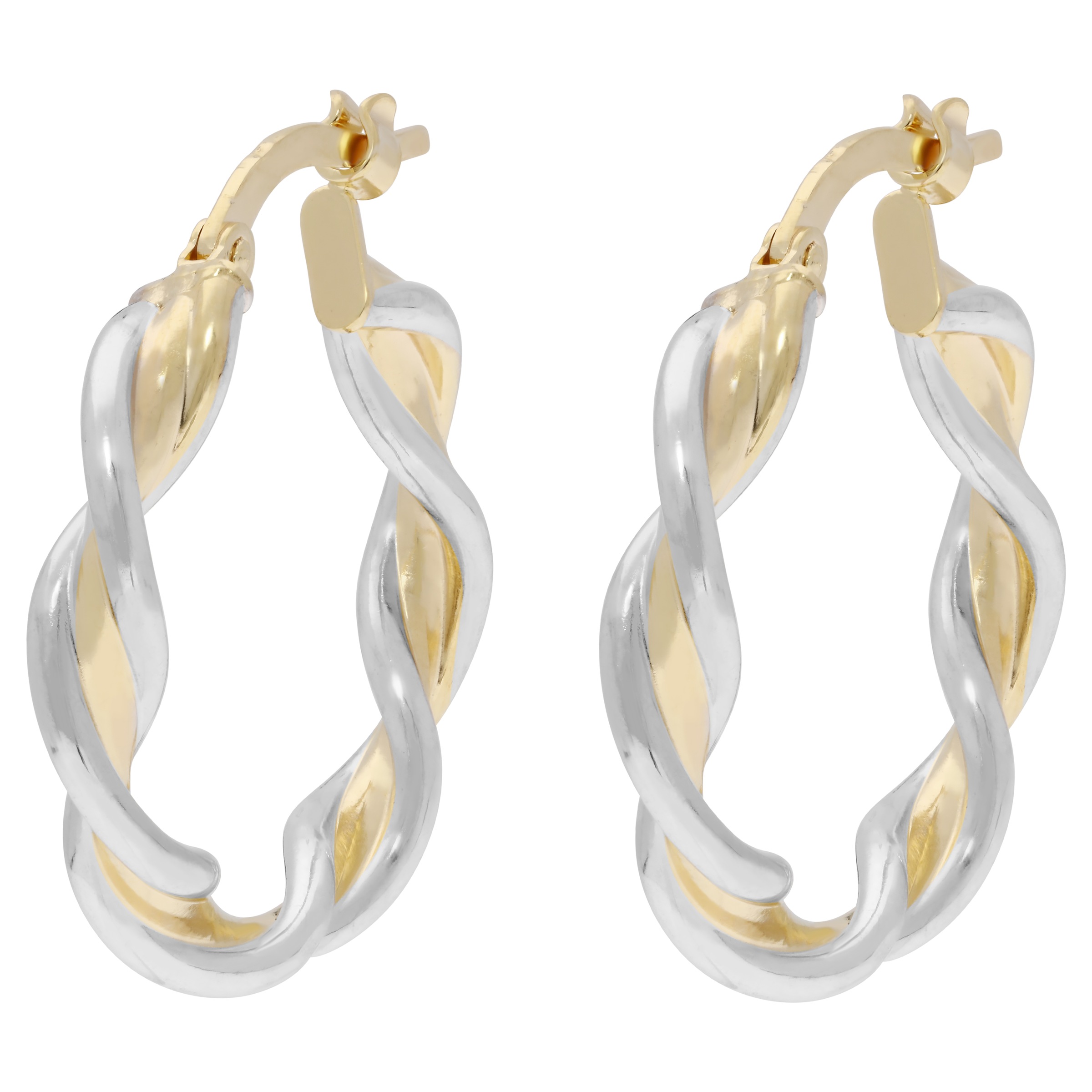 Firetti Paar Creolen »Schmuck Geschenk Gold 585 Ohrschmuck Ohrringe bicolor«