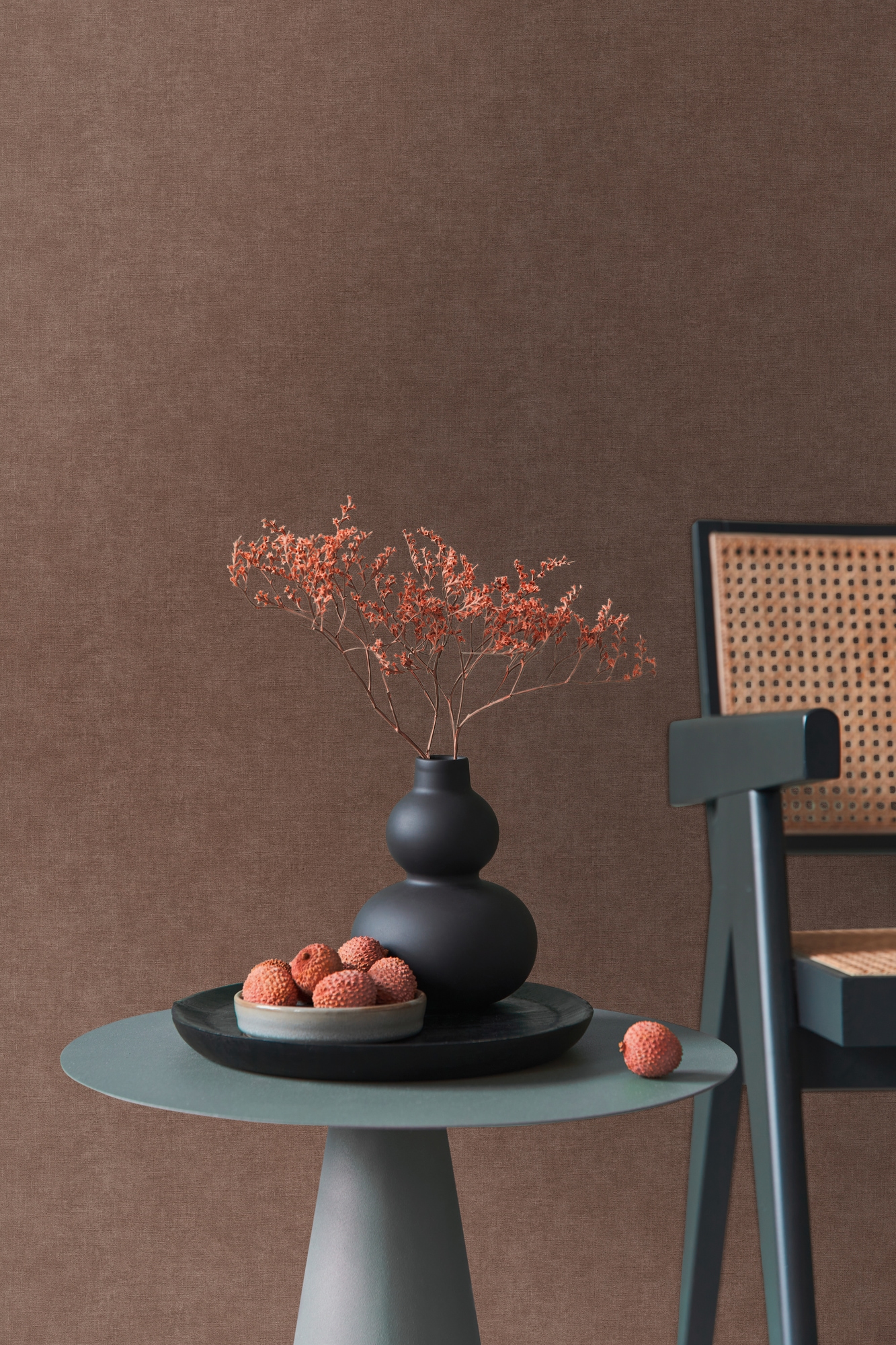 living walls "Smart Surfaces einfarbige Tapete Unitapete Struktur-Optik Landhaus" matt strukturiert Vliestapete Textil-Optik für Schlafzimmer Küche Wohnzimmer Uni Design