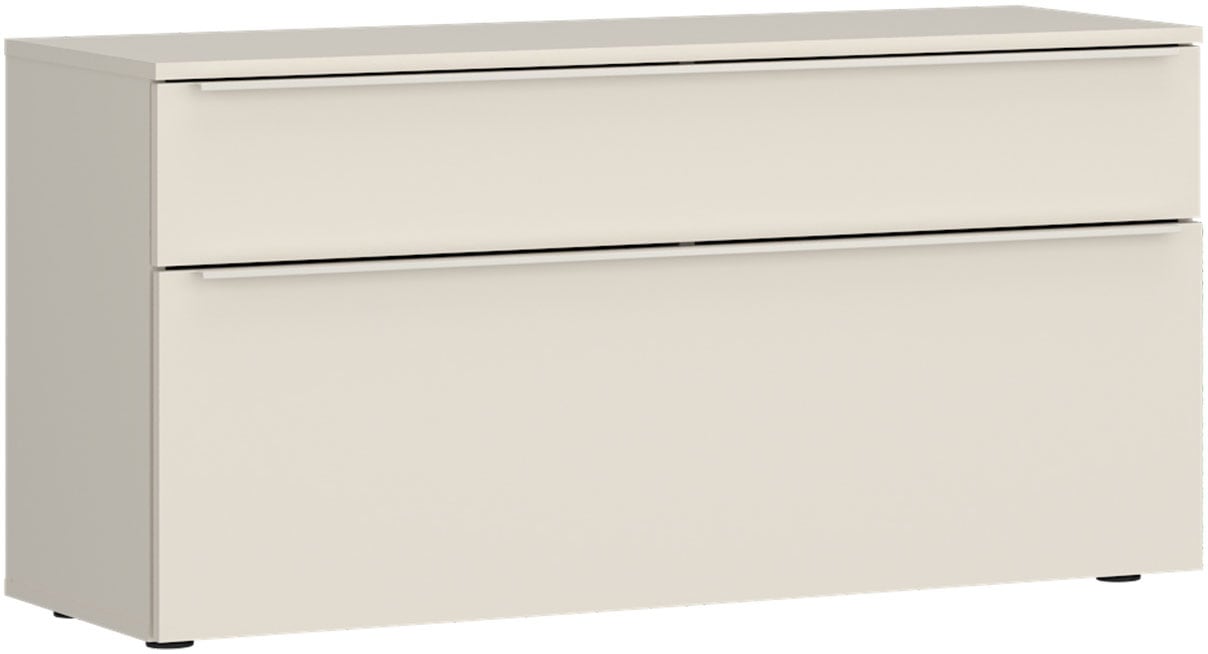TOM TAILOR HOME Lowboard "COLOR PUZZLE 3 – 1 Klappe 1 Schublade mit farbigem Griff und Füßen" Kommode, Breite 110 cm,mit Klappe und Schublade, viel Stauraum