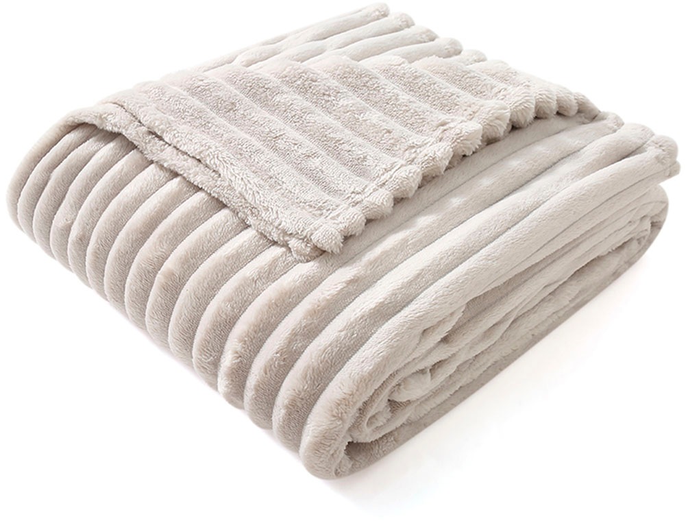 OTTO home Wohndecke "Millara" Kuscheldecke in Cord-Optik, 150x200 cm, Wohnd günstig online kaufen