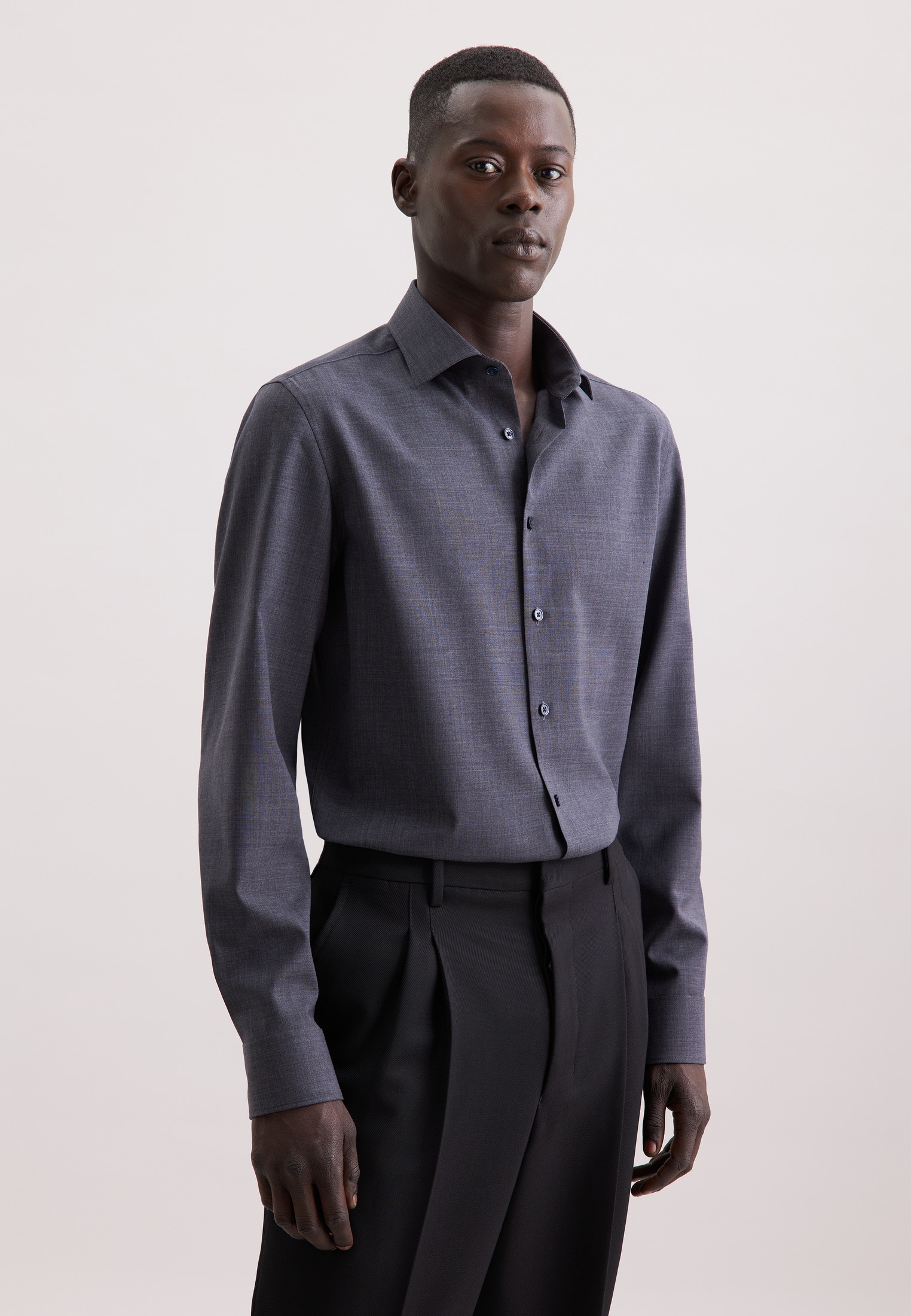 seidensticker Businesshemd "Schwarze Rose" Slim 1/1 Kentkragen Uni günstig online kaufen