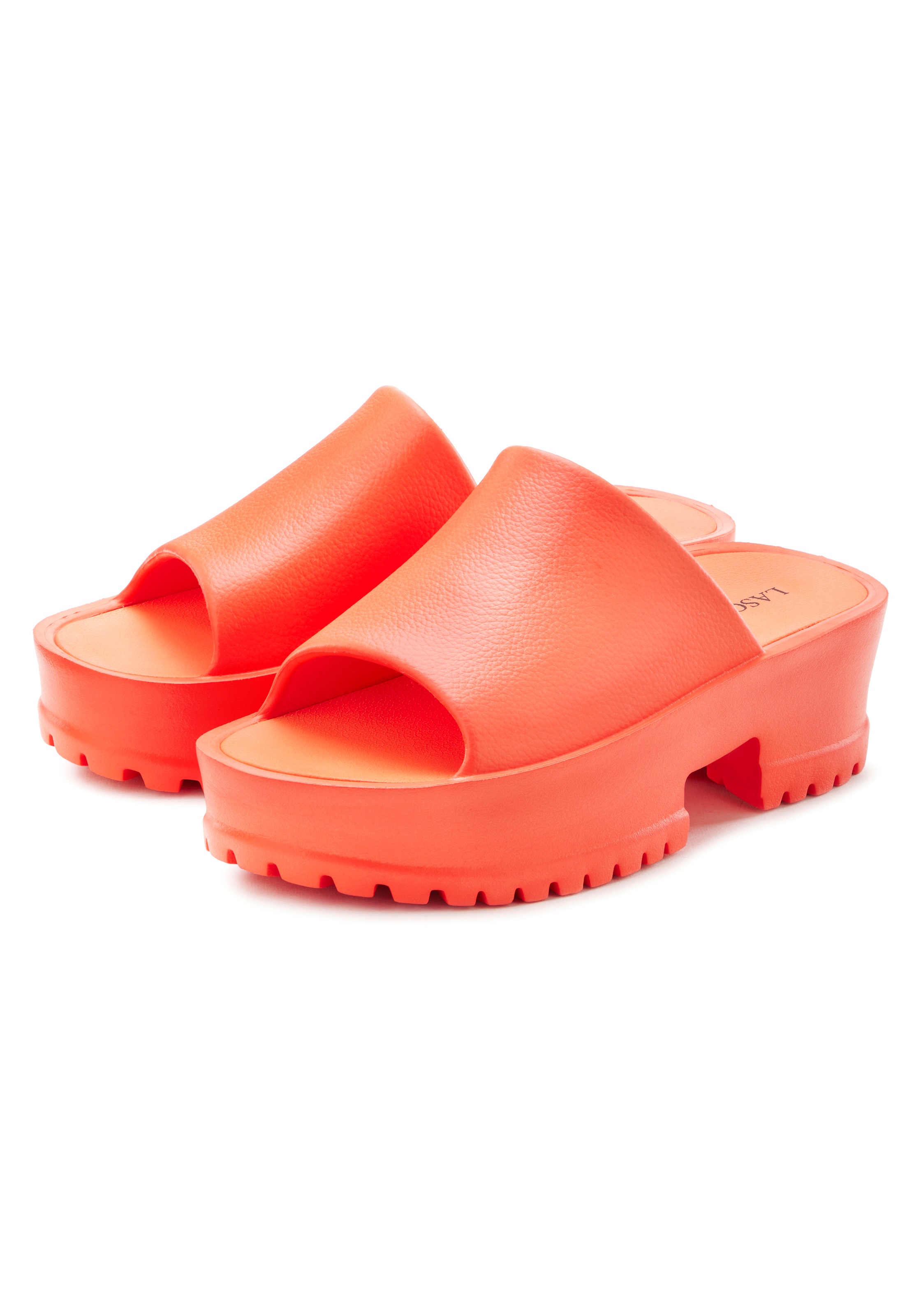 LASCANA Pantolette, Mule, Sandale, offener Schuh mit Plateausohle