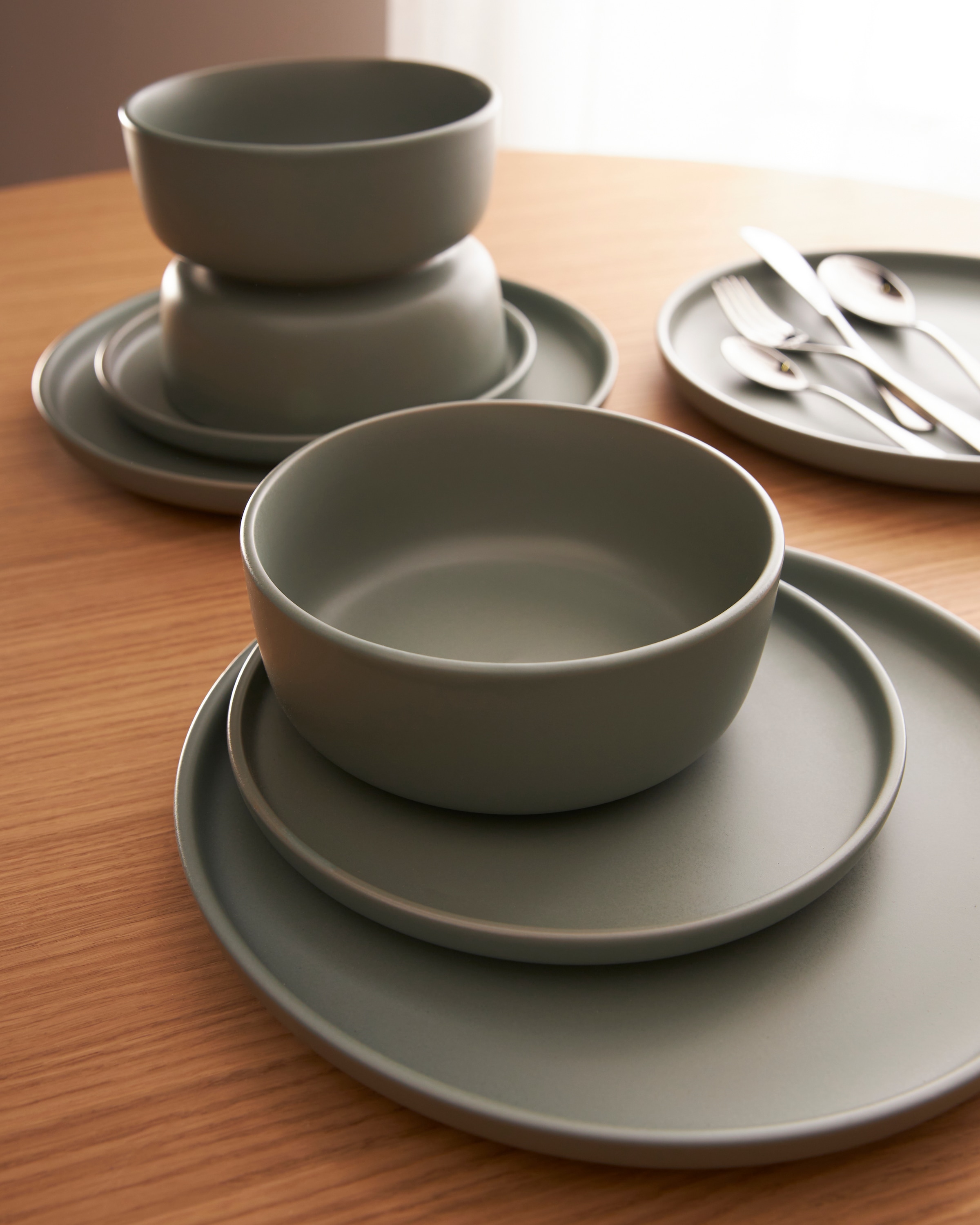 LeGer Home by Lena Gercke Tafelservice »Geschirr-Set, Service Belli«, (Set, 12 tlg.), runde Form, Scandi Style, 12 Teile, für 4 Personen