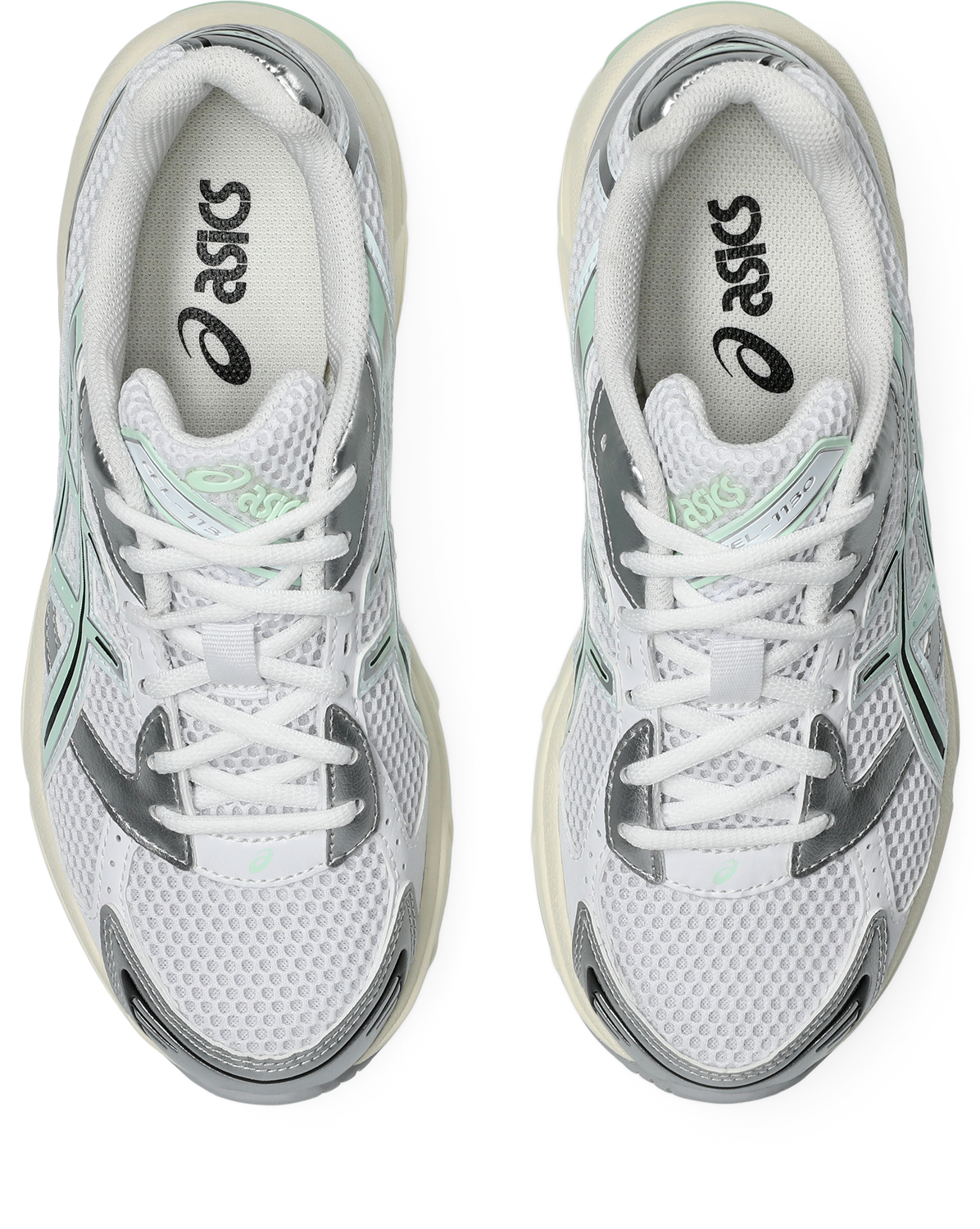 Sneaker ASICS SPORTSTYLE "GEL-1130", Damen, Gr. 40, weiß, mint tint, Leder, Synthetik, Schuhe Sneaker 3