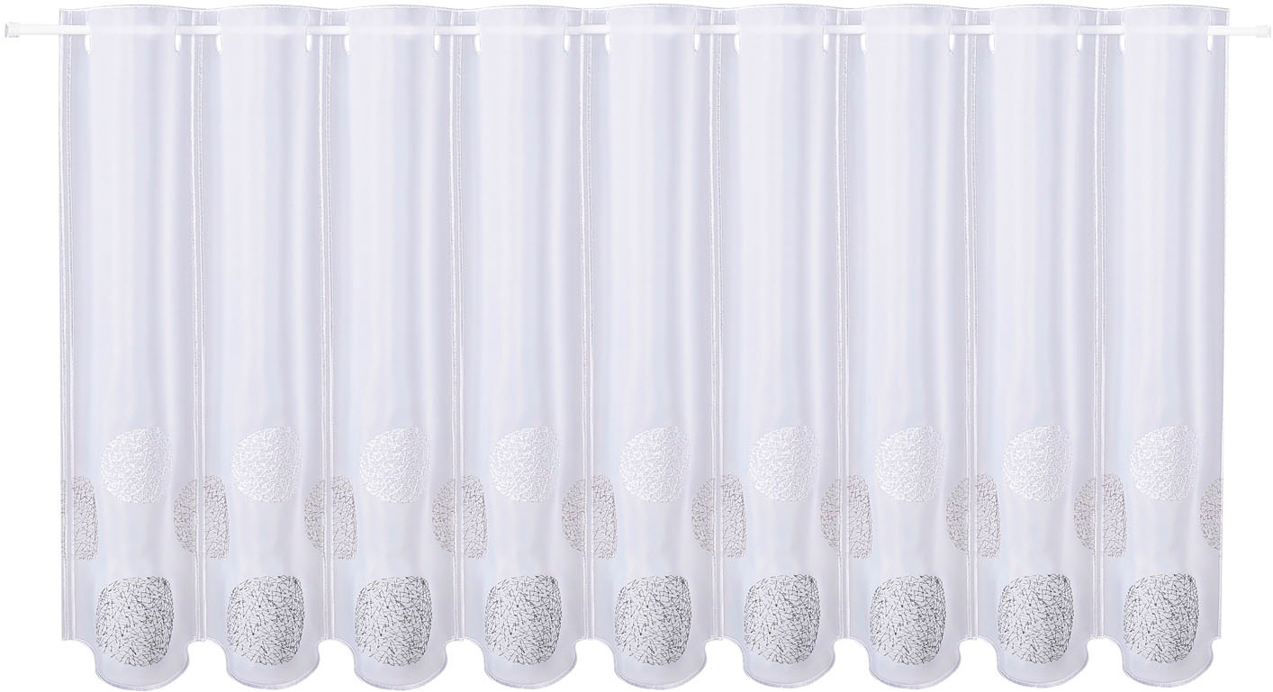 Gerster Scheibengardine "Leoni" Durchzuglöcher 1 Stk. tlg. Stickereipanneau günstig online kaufen