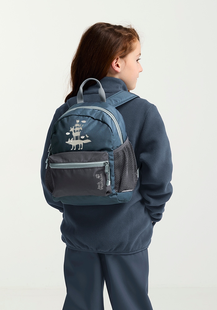 JACK WOLFSKIN Kinderrucksack "LITTLE SCOUT 10", onesize, blau, Rucksäcke, 10L Kinderrucksack, komfortabel, ideal für erste Abenteuer