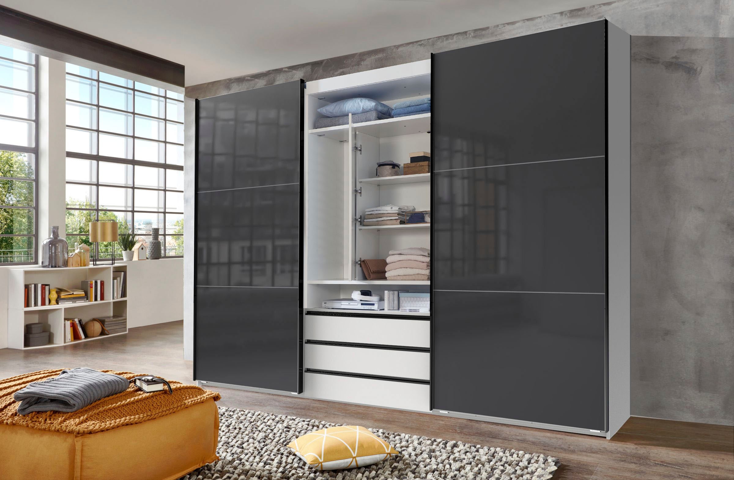 Wimex Schwebetürenschrank »Magic by fresh to go«, mit drehbarer Spiegeltür