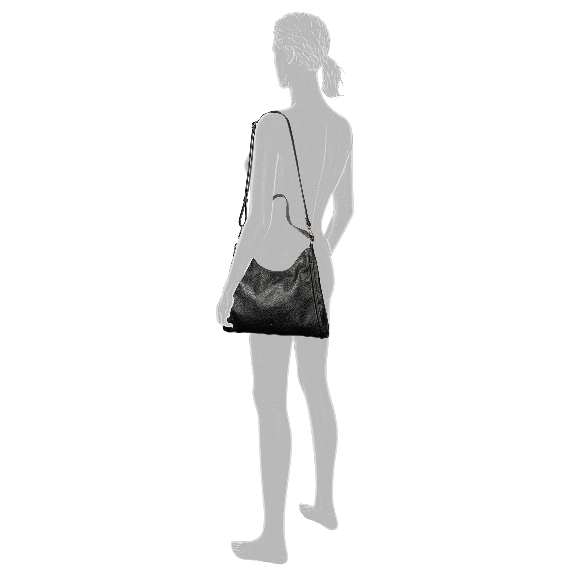 TOM TAILOR Denim Hobo »Finna«, in modernem Look mit dekorativen Anhänger