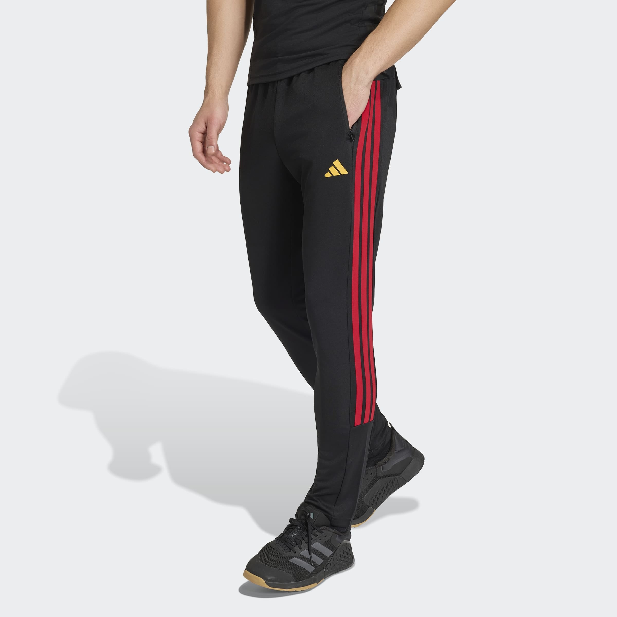 adidas Performance Sporthose "WORKOUT ESSENTIALS ALL-SET 3-STREIFEN AUS GEW günstig online kaufen