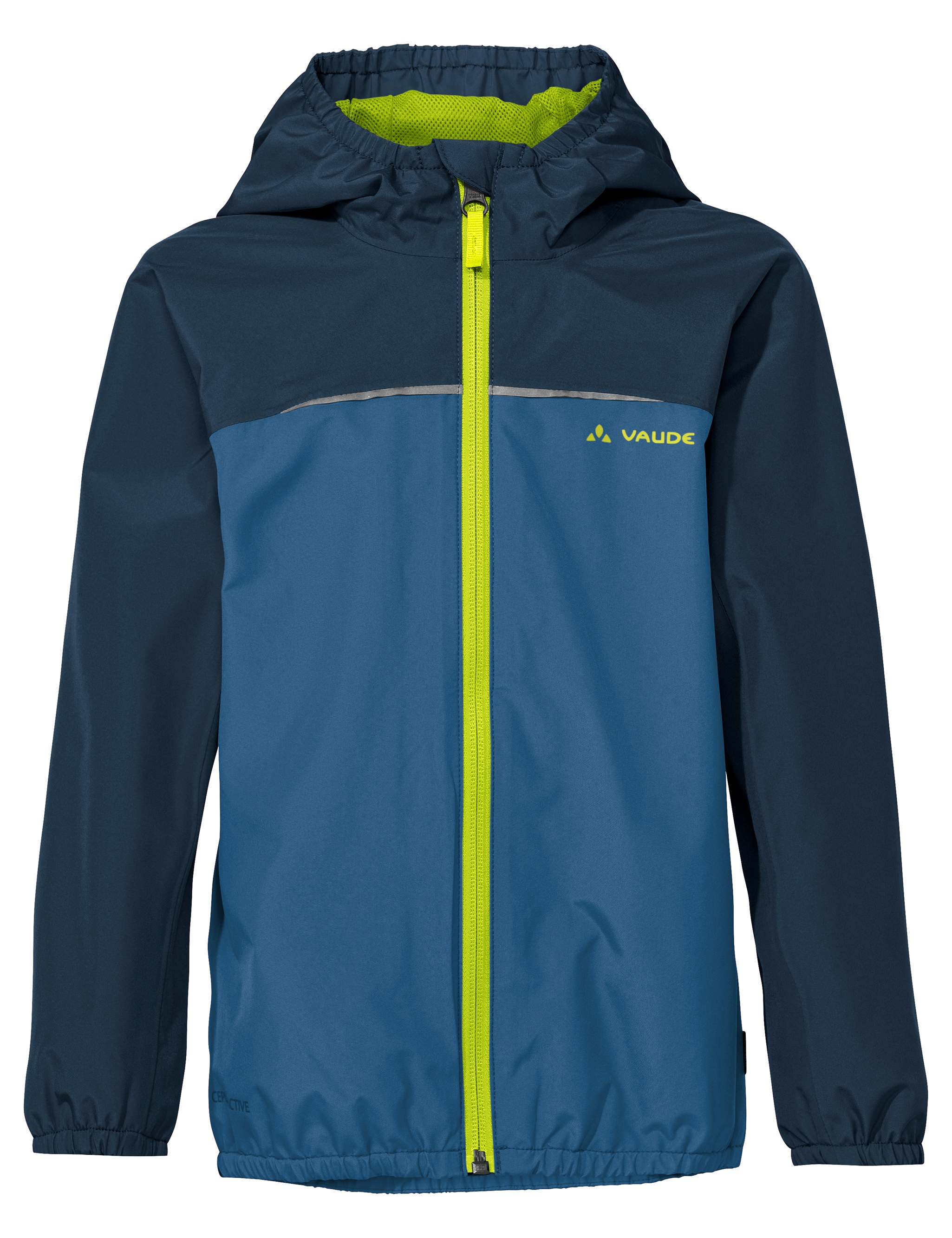 VAUDE Regenjacke "Kids Turaco Jacket III" mit Kapuze für Kinder, mit Kapuze, wasserdicht, winddicht, Regular Fit