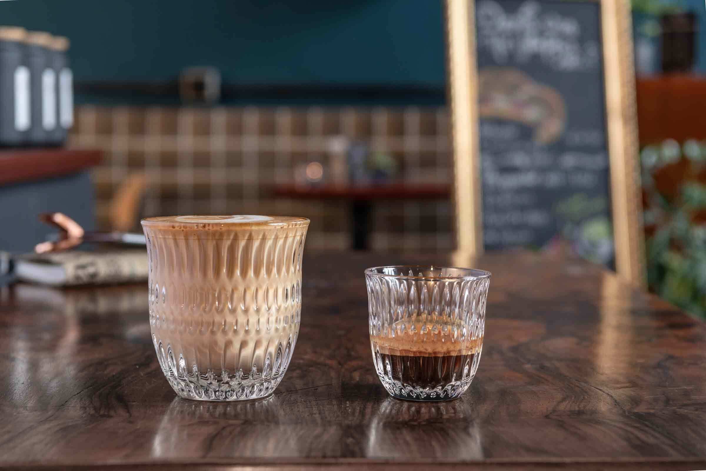 Nachtmann Glas »Cappuccino / Flat White Gläser Ethno Barista 235 ml 2er Set transparent«