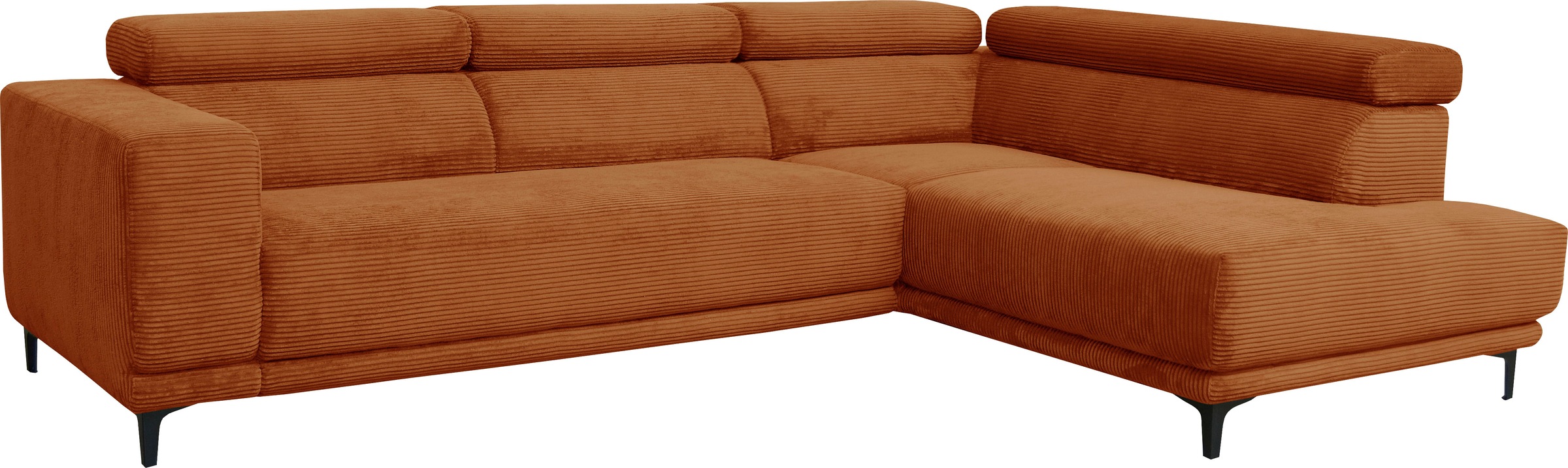 Thumbnail - alina Ecksofa "Hikari", wahlweise mit Sitzvorzug, in modernem Cordstoff, Breite 302 cm