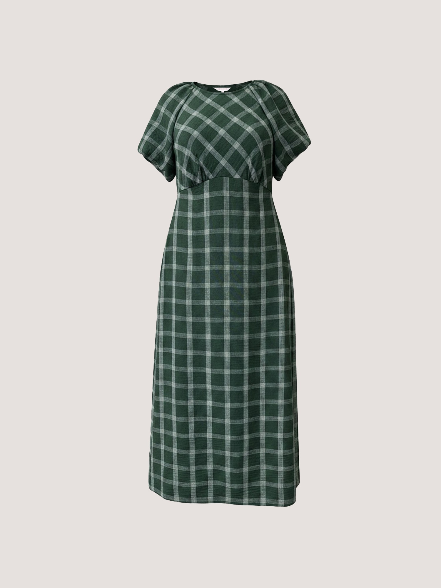 Apricot Midikleid »Karomuster-Midaxi-Kleid« mit Puffärmeln