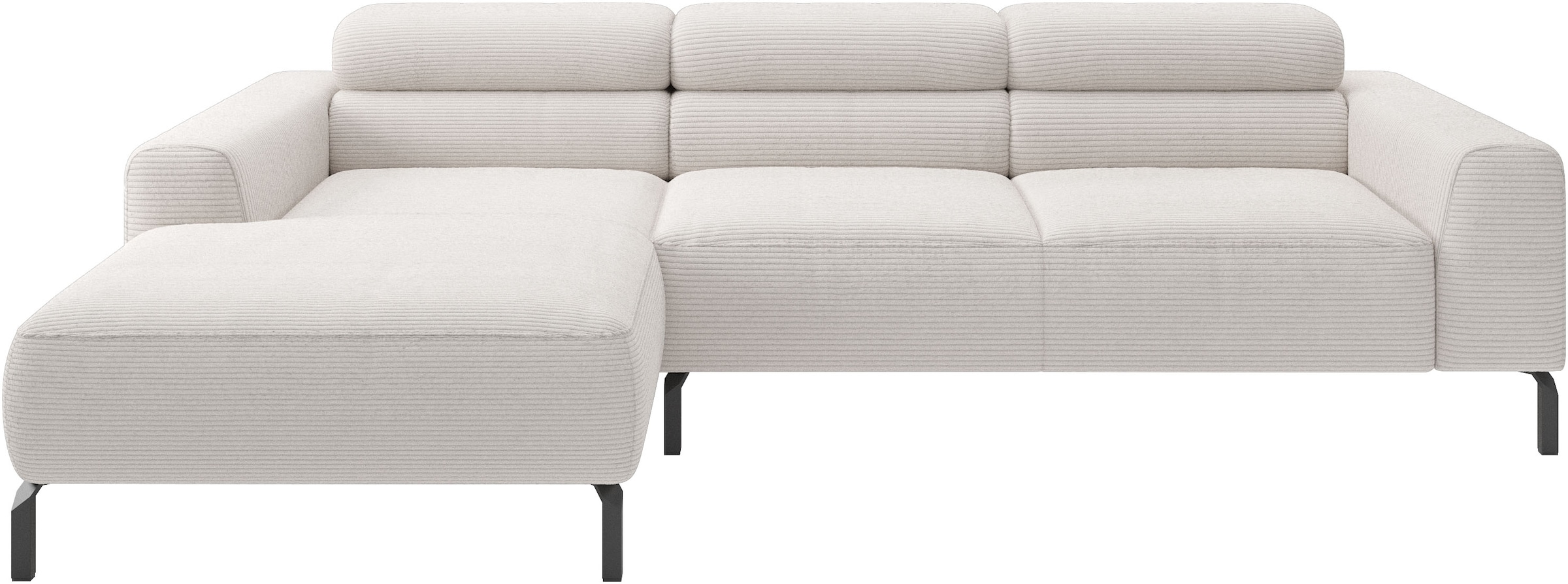 Home affaire Ecksofa "Ecksofa, L-Form, incl. Kopfteilverstellung, Breite 258 cm" wahlweise elektrische Sitztiefenverstellung