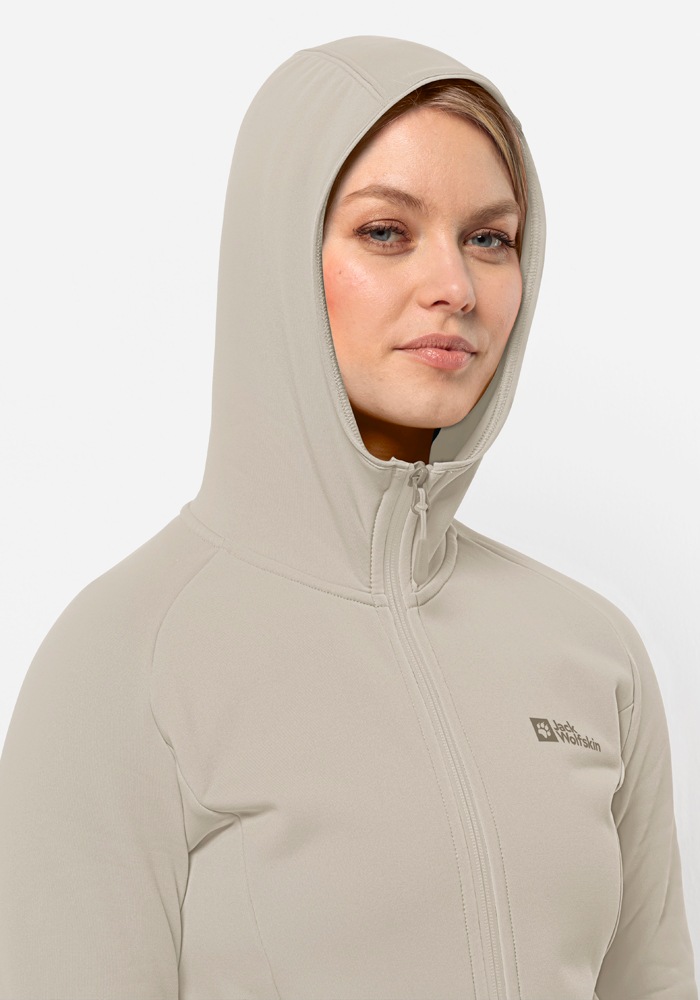 Jack Wolfskin Fleecejacke »BAISELBERG HOODED FZ W«, mit Kapuze