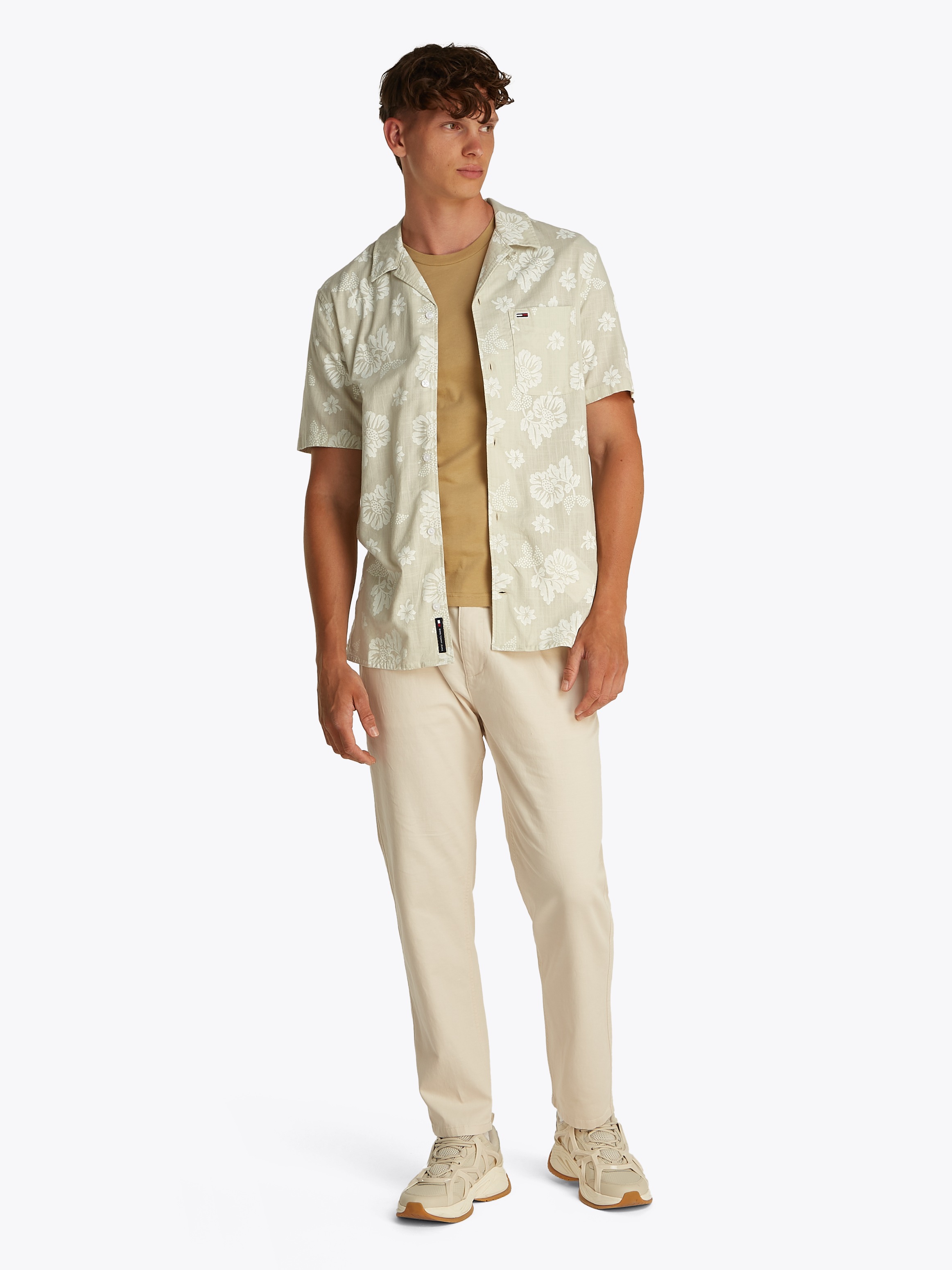Thumbnail - Tommy Jeans Kurzarmhemd "TJM REG SLUB AOP SS SHIRT EXT"