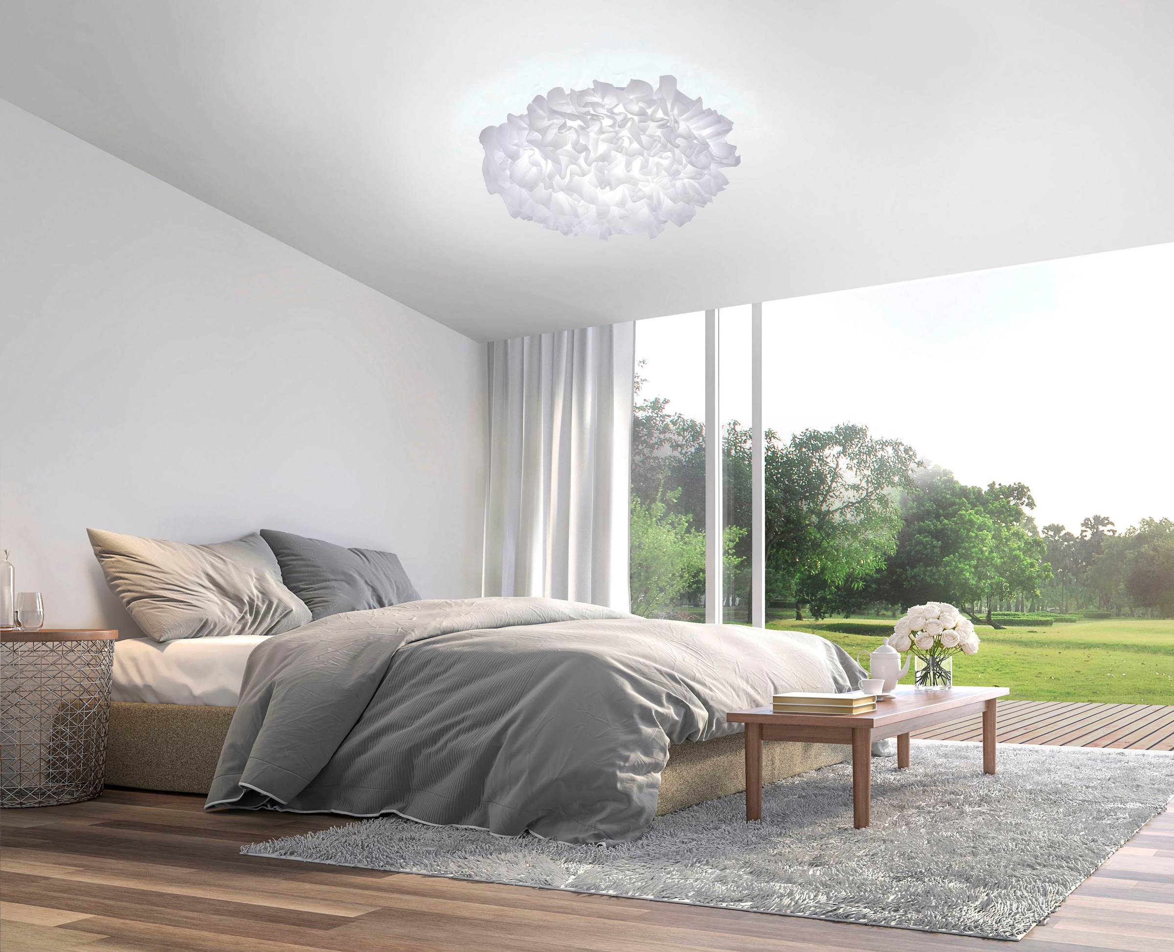 JUST LIGHT Deckenleuchte »ZEUS«, 1 flammig, Leuchtmittel LED-Board | LED fest integriert, LED, dimmbar, Switchmo,Memory, nach Trennung vom Netz