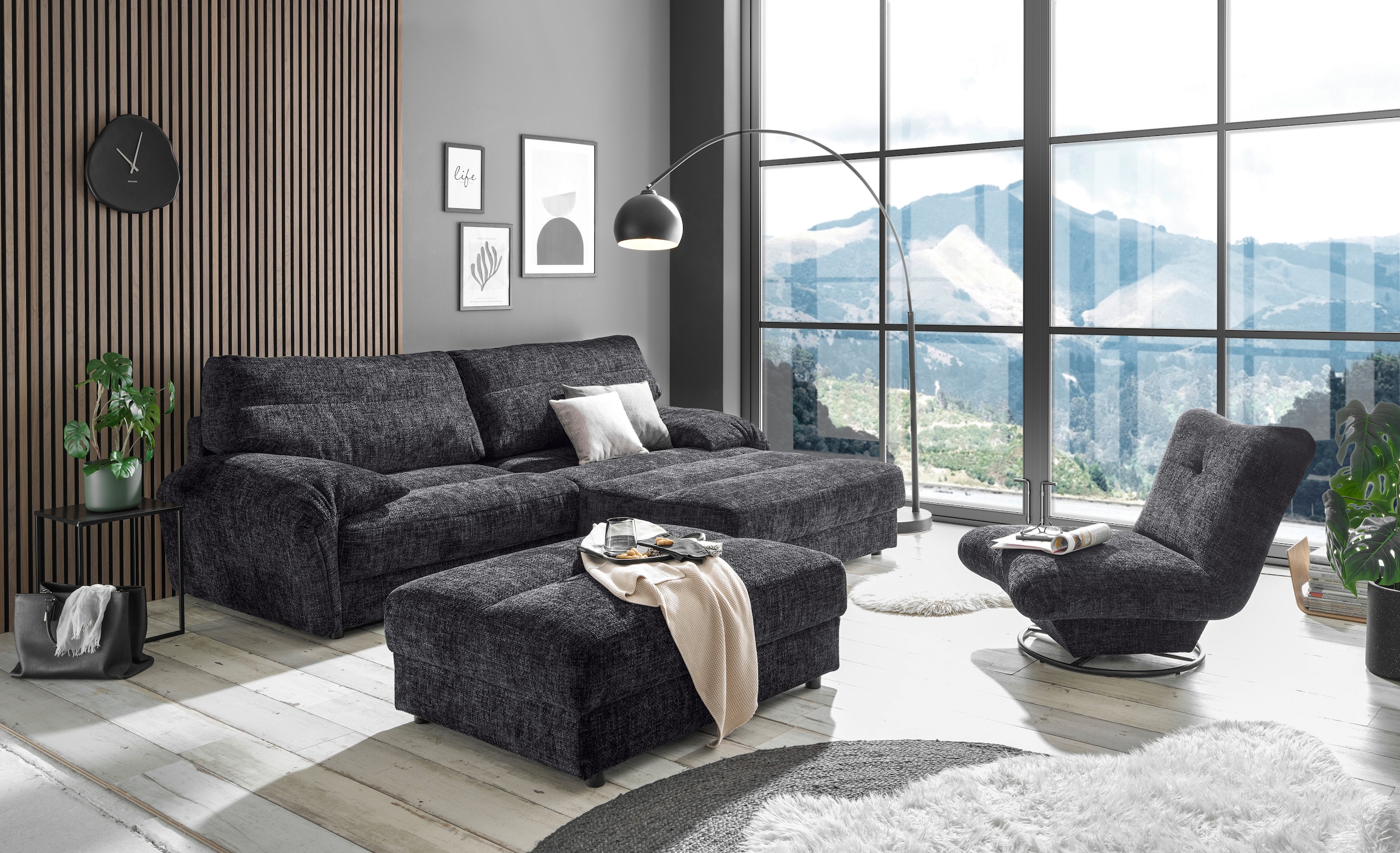 ED EXCITING DESIGN Ecksofa »Princeton L-Form« frei im Rau...