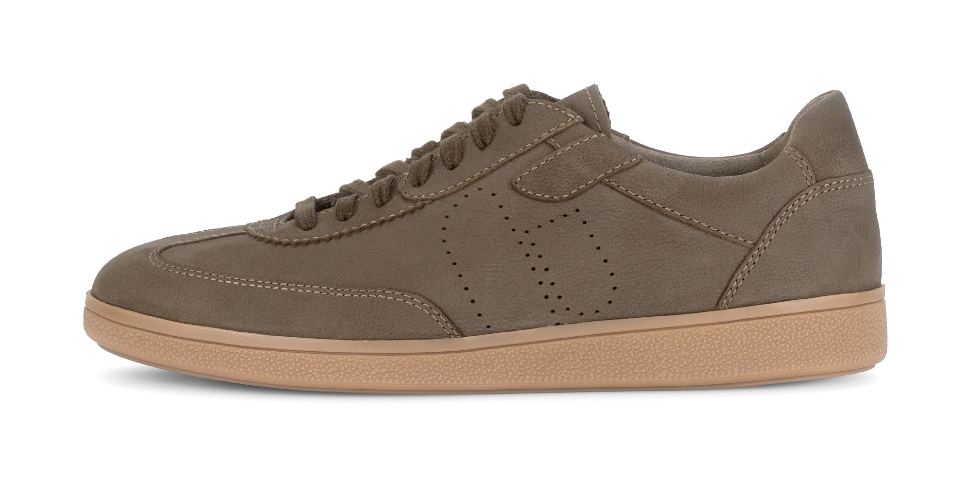 Pius Gabor Sneaker, Freizeitschuh, Halbschuh, Schnürer mit Lochmuster, Weite G (=weit)