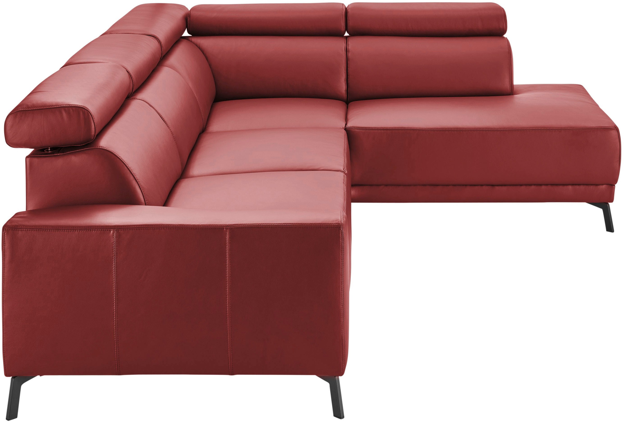 3C Candy Ecksofa »Greve modern und bequem, inkl. manueller Kopfteilverstellung, L-Form«, wahlweise mit motorischem Sitzvorzug