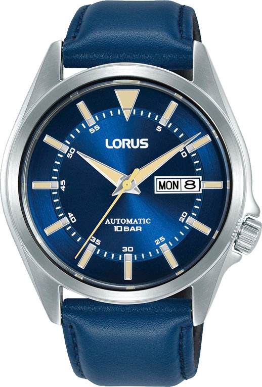 LORUS Automatikuhr »RL425BX9«, Armbanduhr, Herrenuhr, Datum, Lederarmband