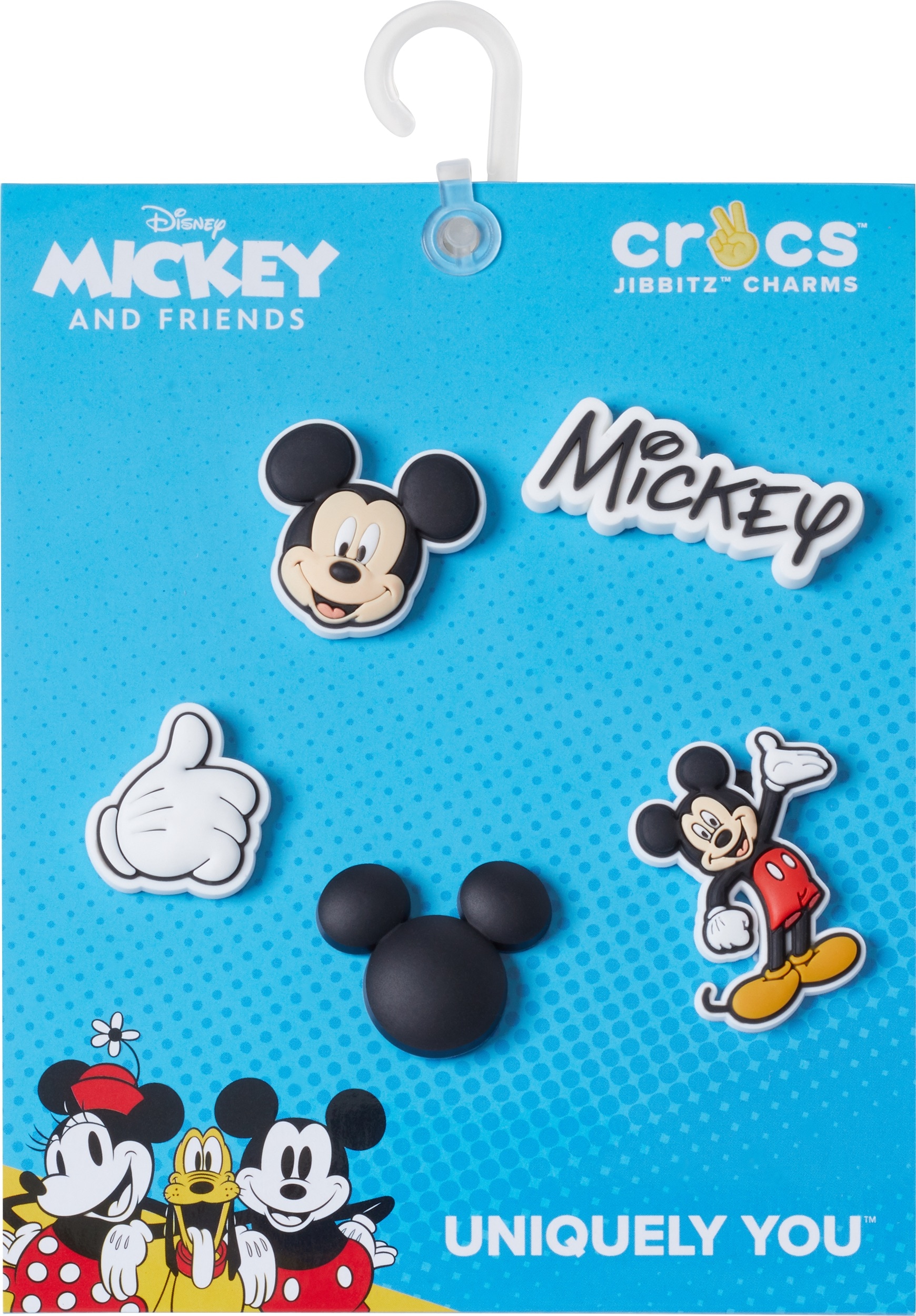 Crocs Schuhanstecker »Jibbitz™ Mickey Pant«, (Set, 5 tlg., Kein Spielzeug. Nicht für Kinder unter 3 Jahren geeignet), Charm, Anstecker für Crocs Schuhe