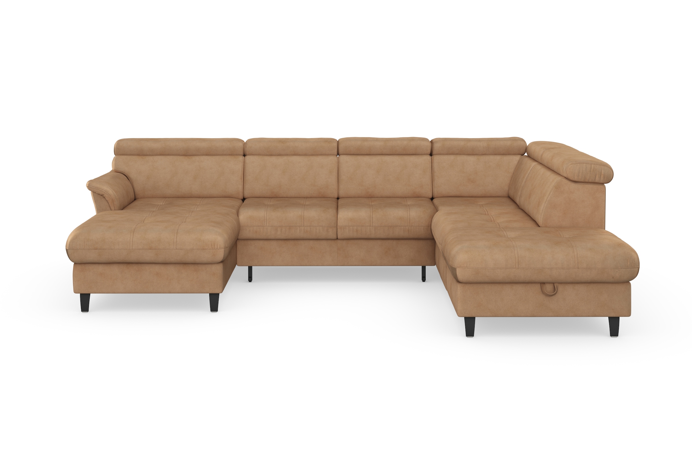 sit&more Wohnlandschaft "Marano U-Form" inklusive Kopfteilverstellung, optional Schlaffunktion & Bettkasten