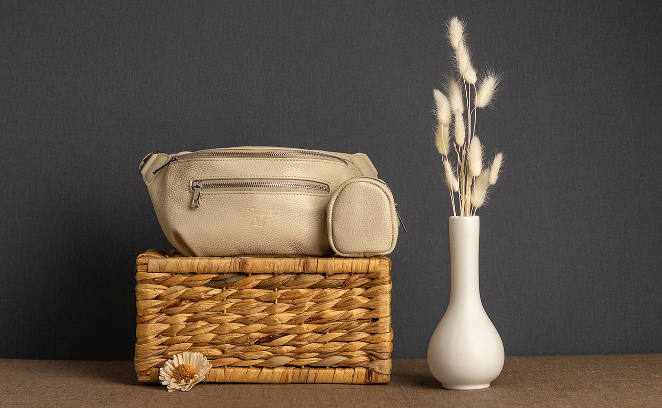 Samantha Look Gürteltasche, echt Leder, Made in Italy
