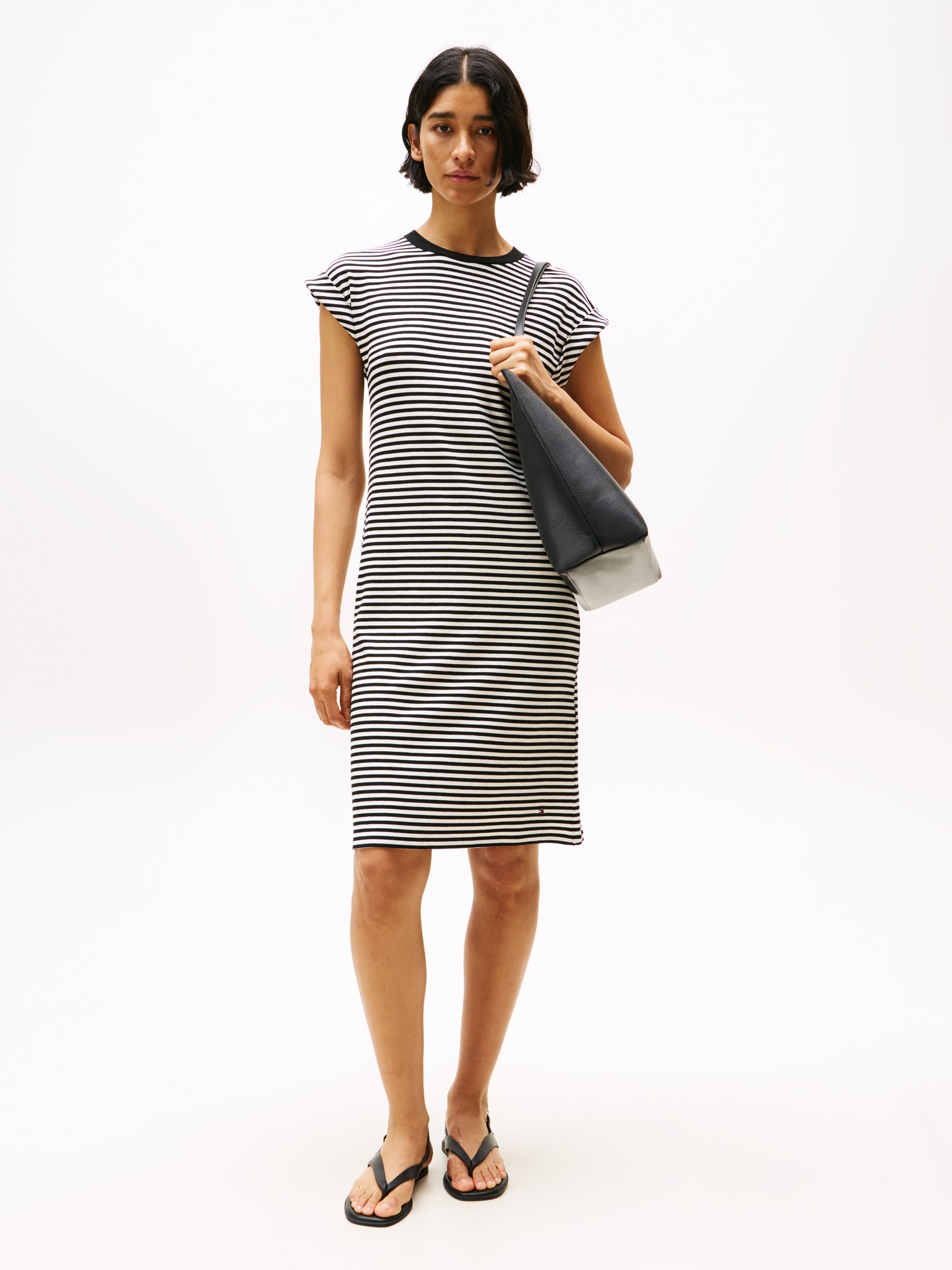 Tommy Hilfiger Shirtkleid "RIB SHORT REG TEE DRS" günstig online kaufen