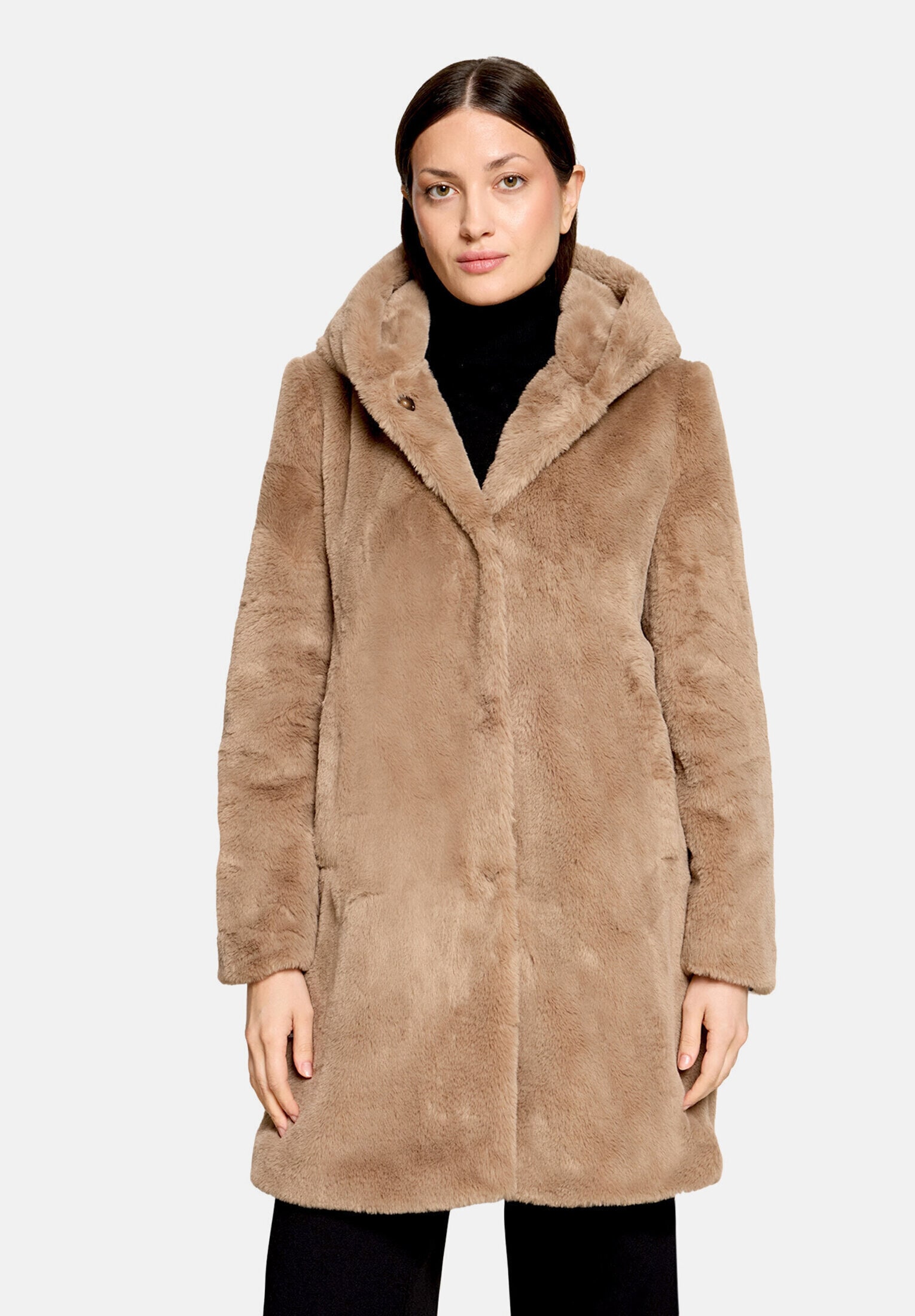 Betty Barclay Plüschjacke »Damen mit Kapuze« mit Kapuze