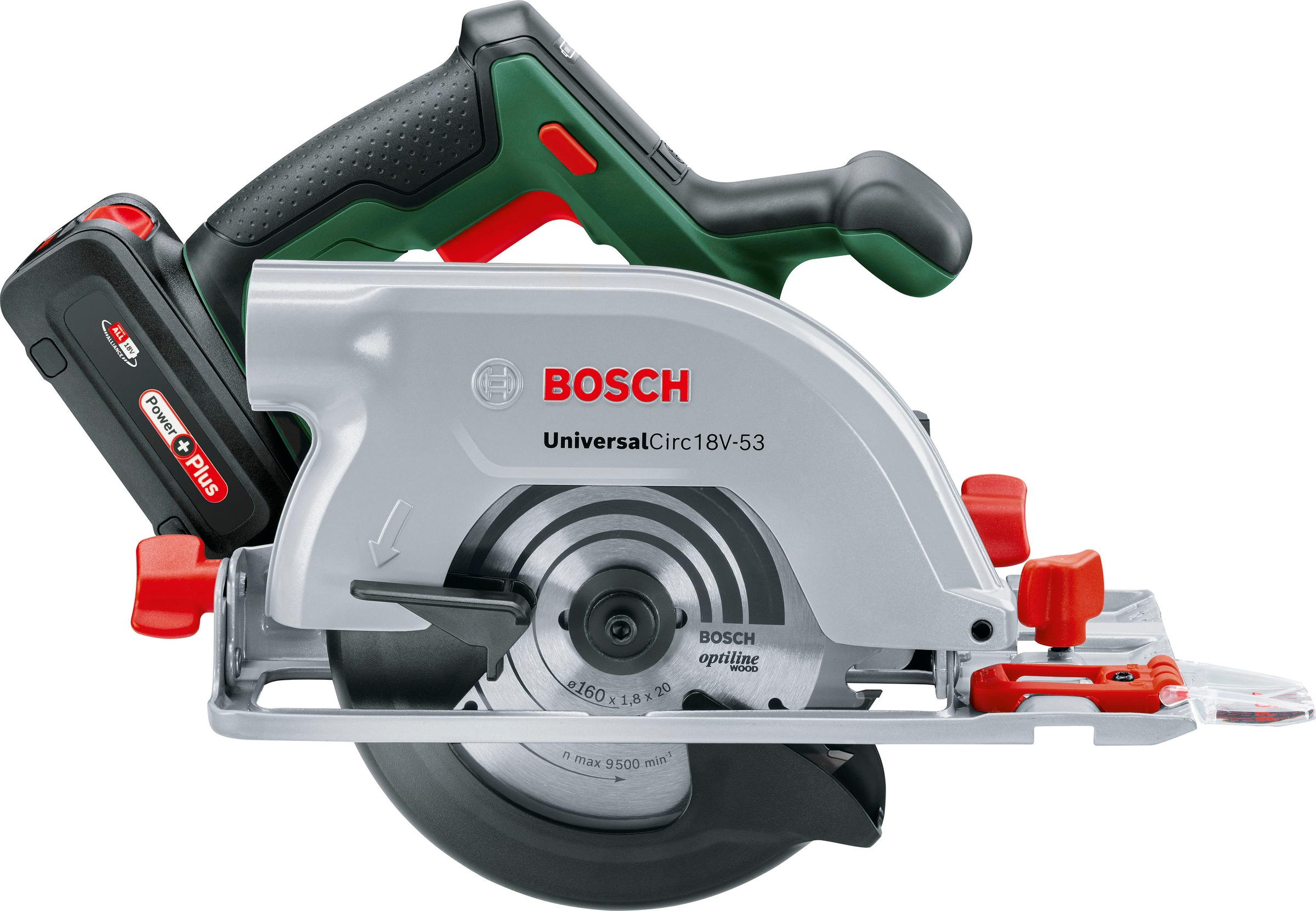 Bosch Home & Garden Akku-Handkreissäge »UniversalCirc 18V-53«, (Set), inkl. Akku und Ladegerät