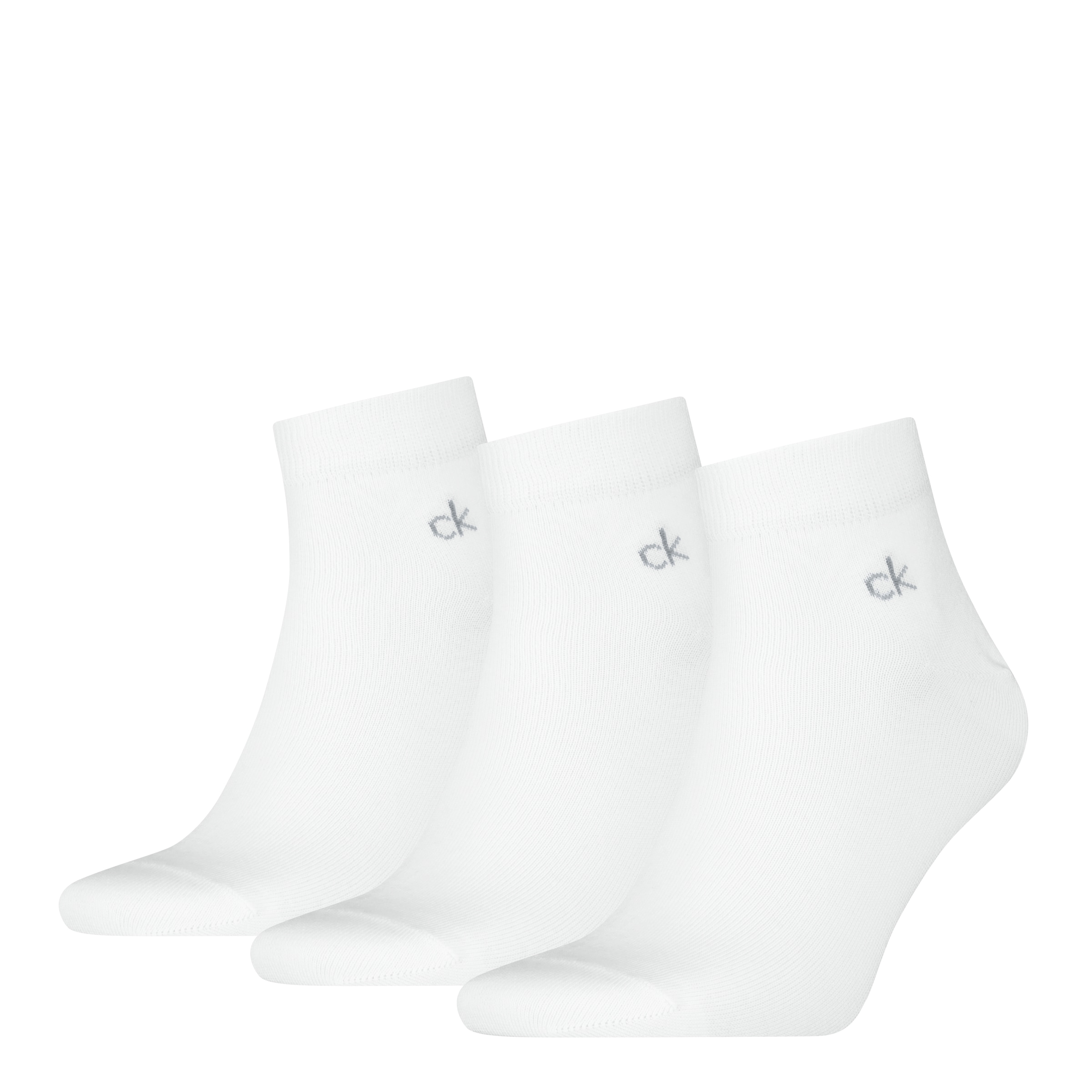 Calvin Klein Kurzsocken "CK MEN QUARTER" 3 Paar, Rippenbündchen, Cotton-Mix günstig online kaufen