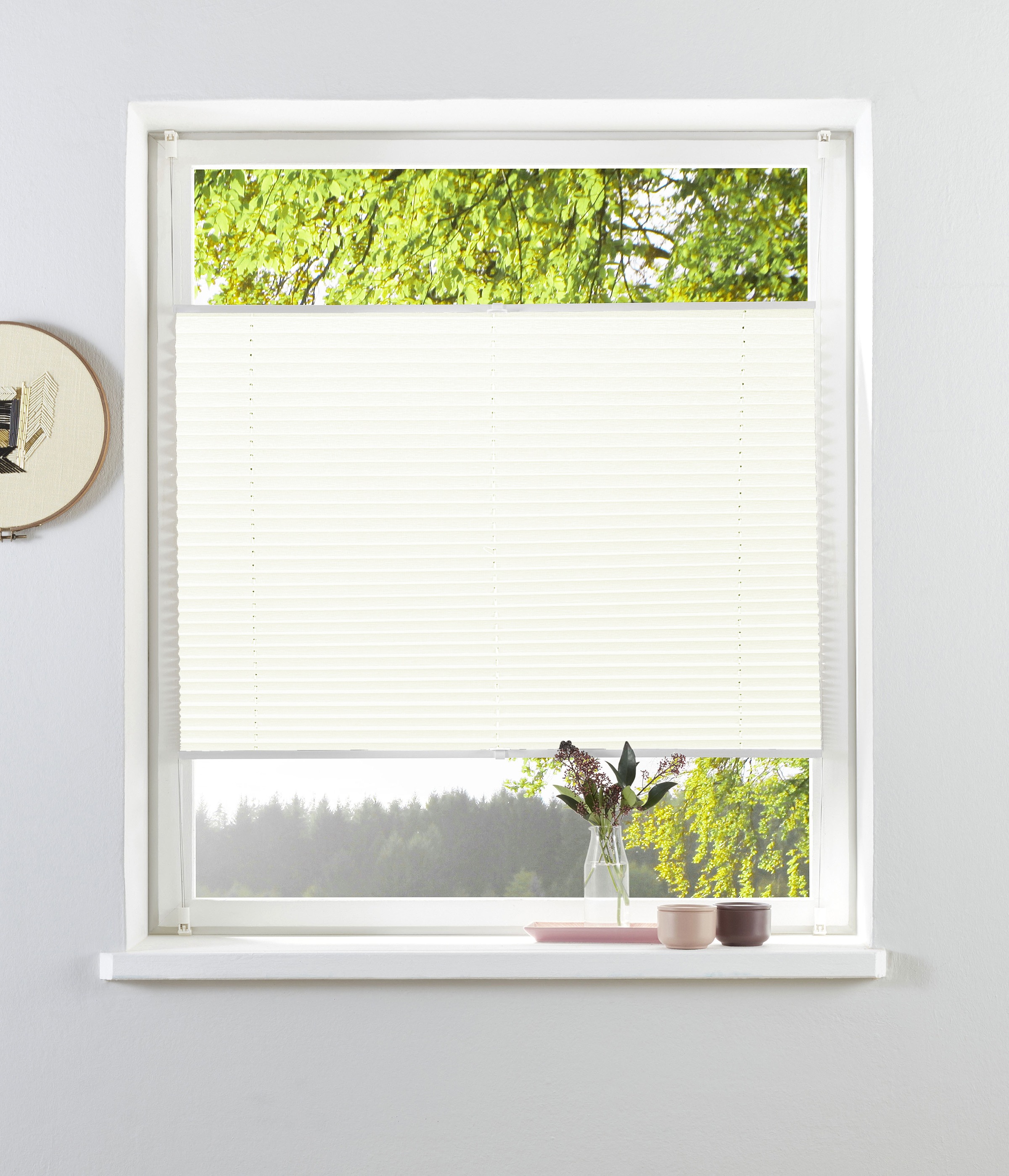 OTTO home Plissee »NELLIA« Lichtschutz ohne Bohren freihängend Klemmfix, feine Struktur, NEUHEIT für Fenster & Tür, Lichtschutz