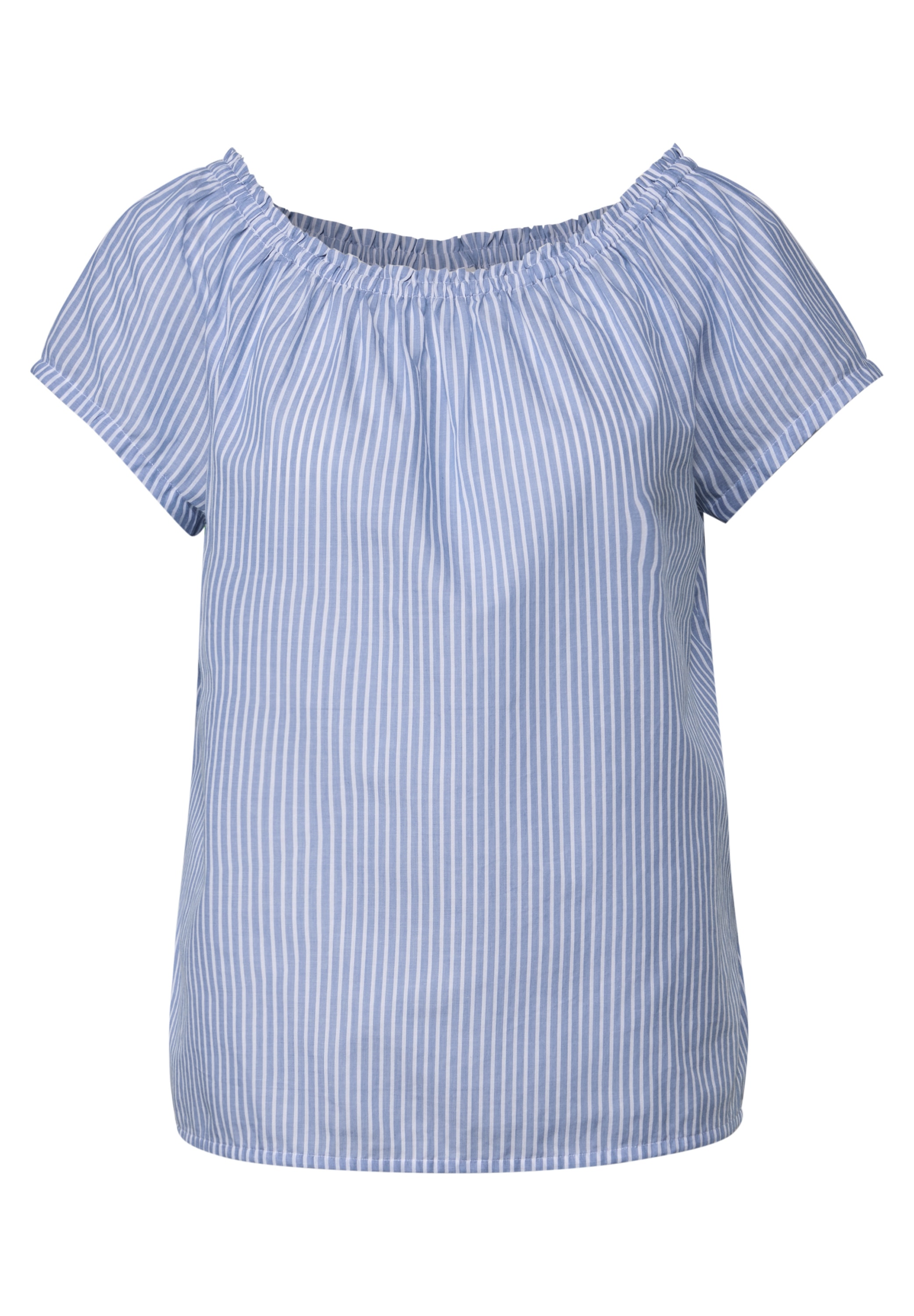 STREET ONE Carmenbluse, aus reiner Baumwolle